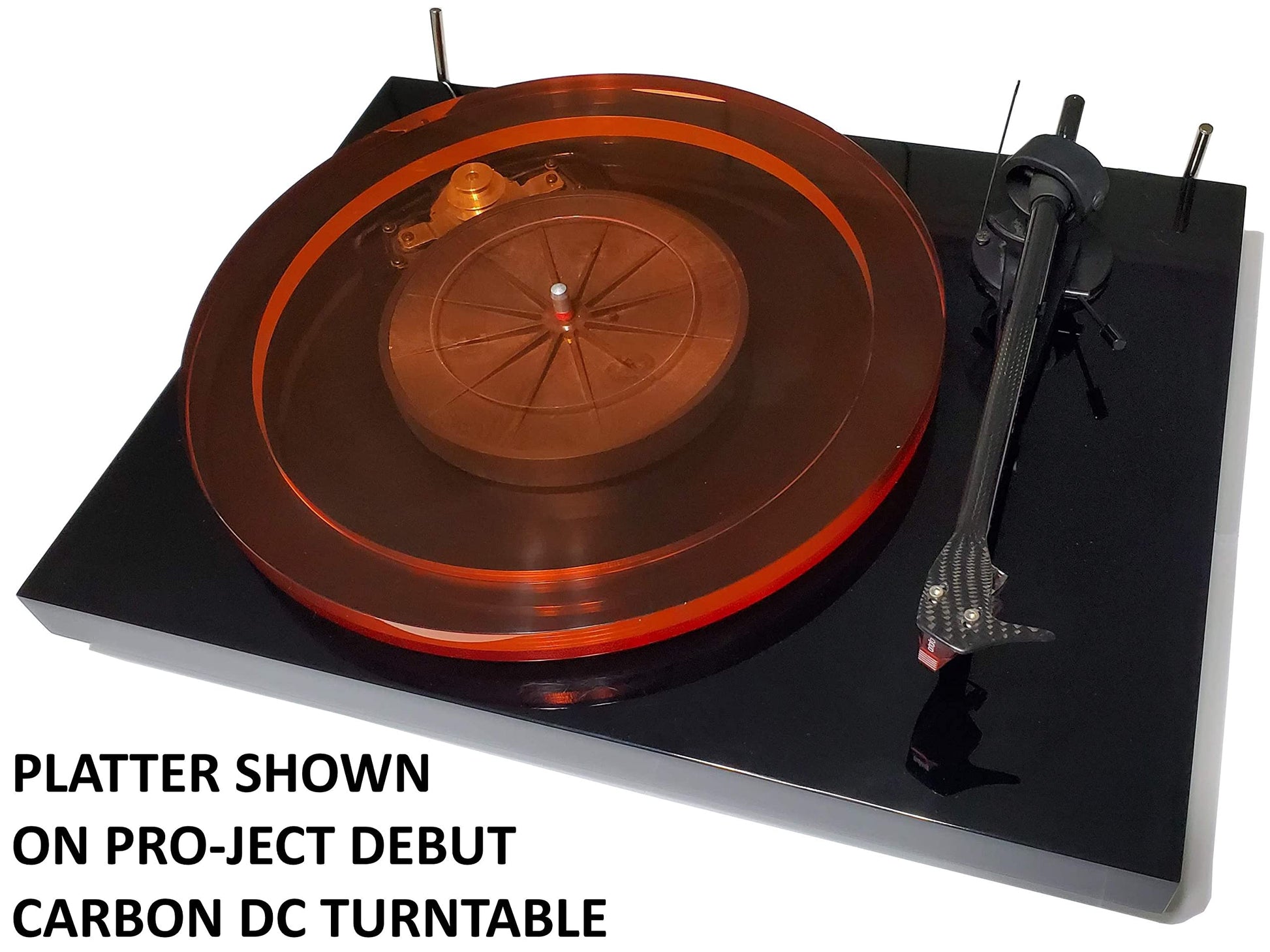 Plato Acrílico Pro-Ject Rojo para Tocadiscos Debut DC/Evo y Otros Modelos