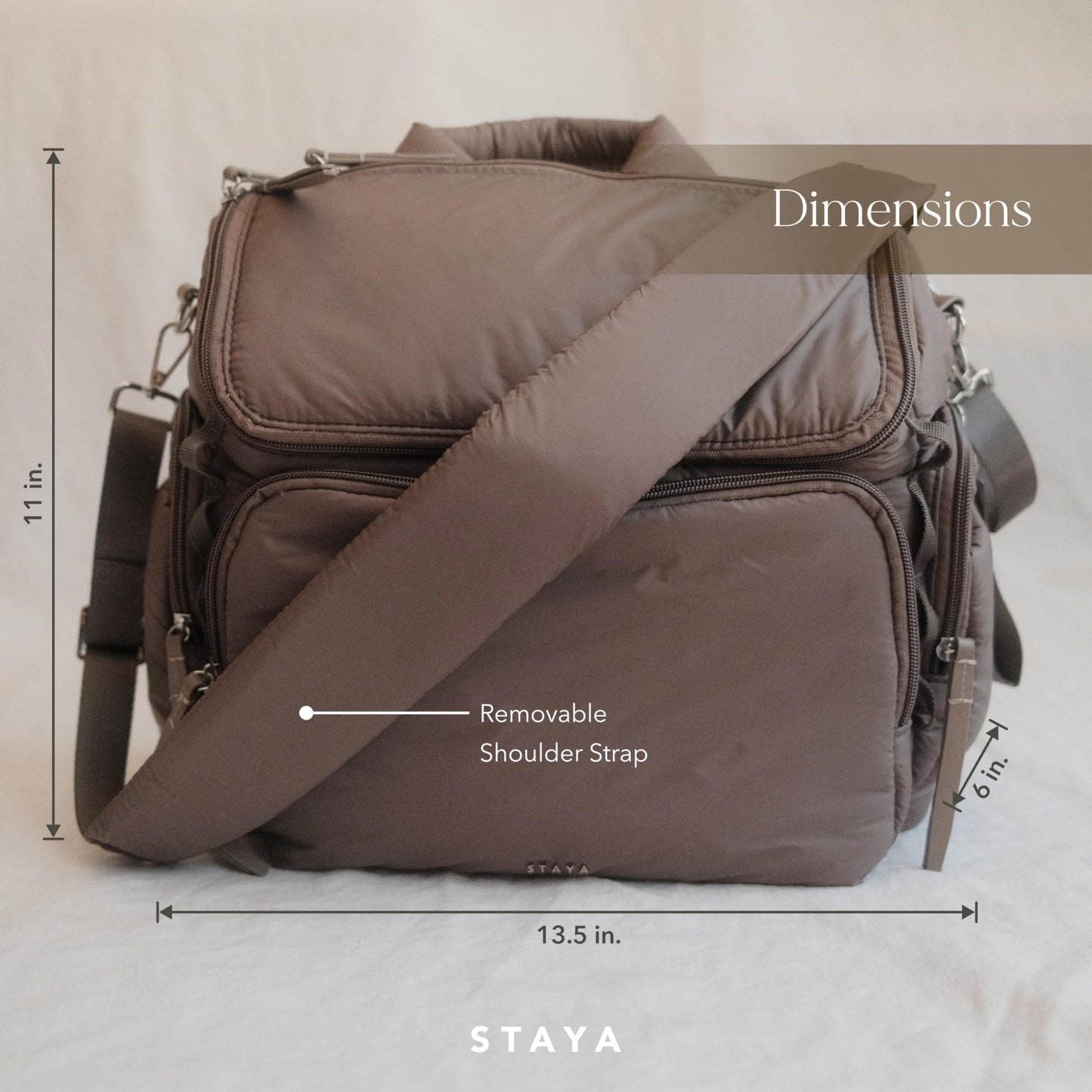 Staya- Cloud Bolsa de pañales, Topo, Medium, Bolsa Daiper