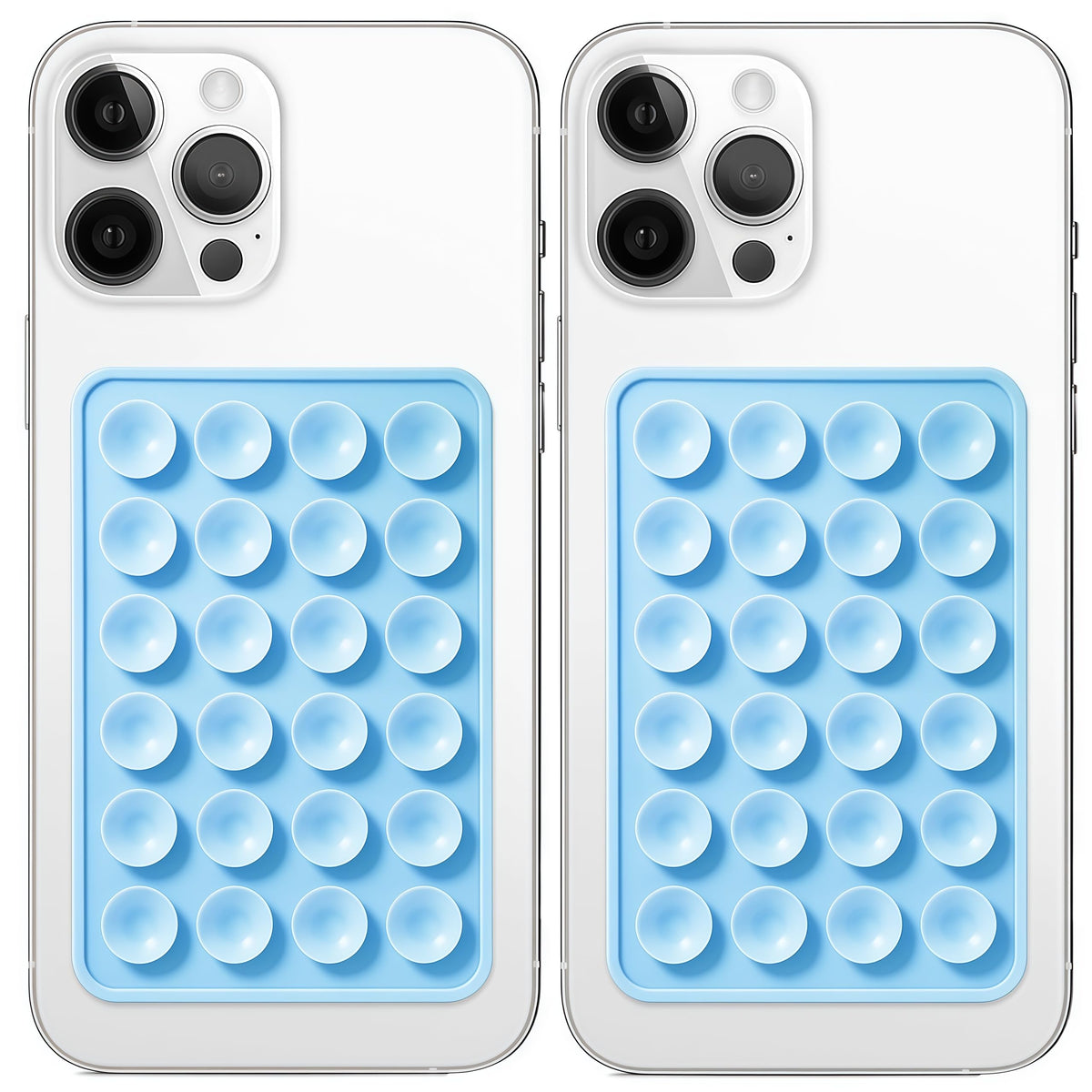 Fundas de Silicona Anteel Azul Bebé con Ventosa y Agarre Antideslizante para Teléfono Celular
