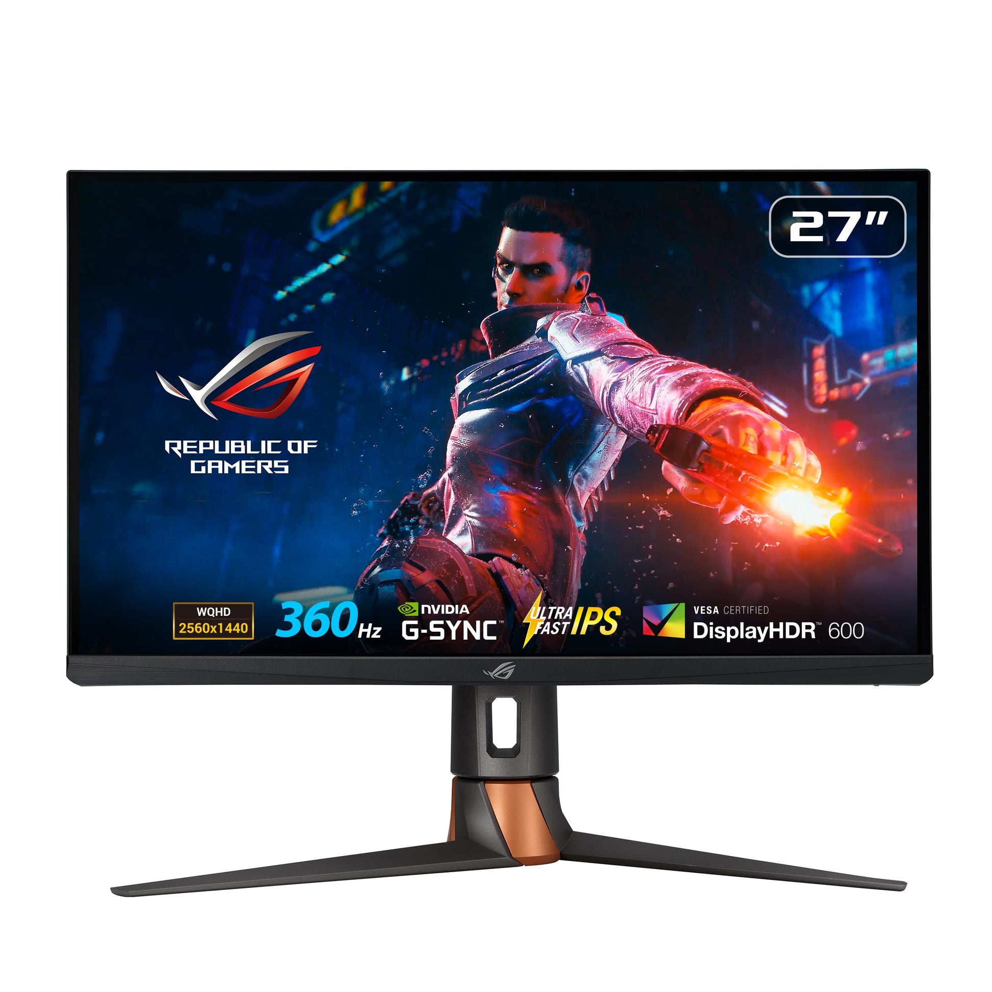 Monitor de Juegos ASUS ROG Swift 360Hz 27” 1440P HDR Negro con Diseño Ergonómico para Hombre