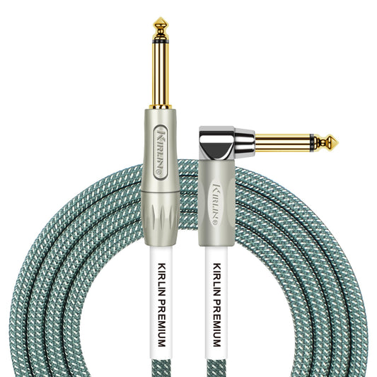 KIRLIN Cable de instrumento de ángulo recto a recto, Ol, 20 feet