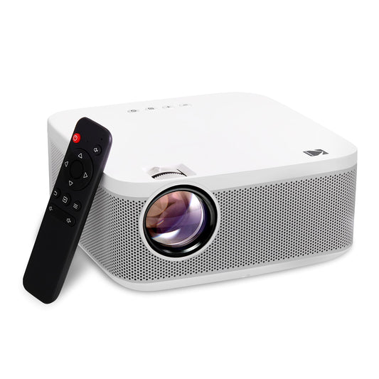 KODAK FLIK X10 Proyector multimedia Full HD | Mini sistema portátil de cine en casa compacto con control remoto, proyección de video nativa de 1080p y cable HDMI | Mira películas desde iPhone, laptop