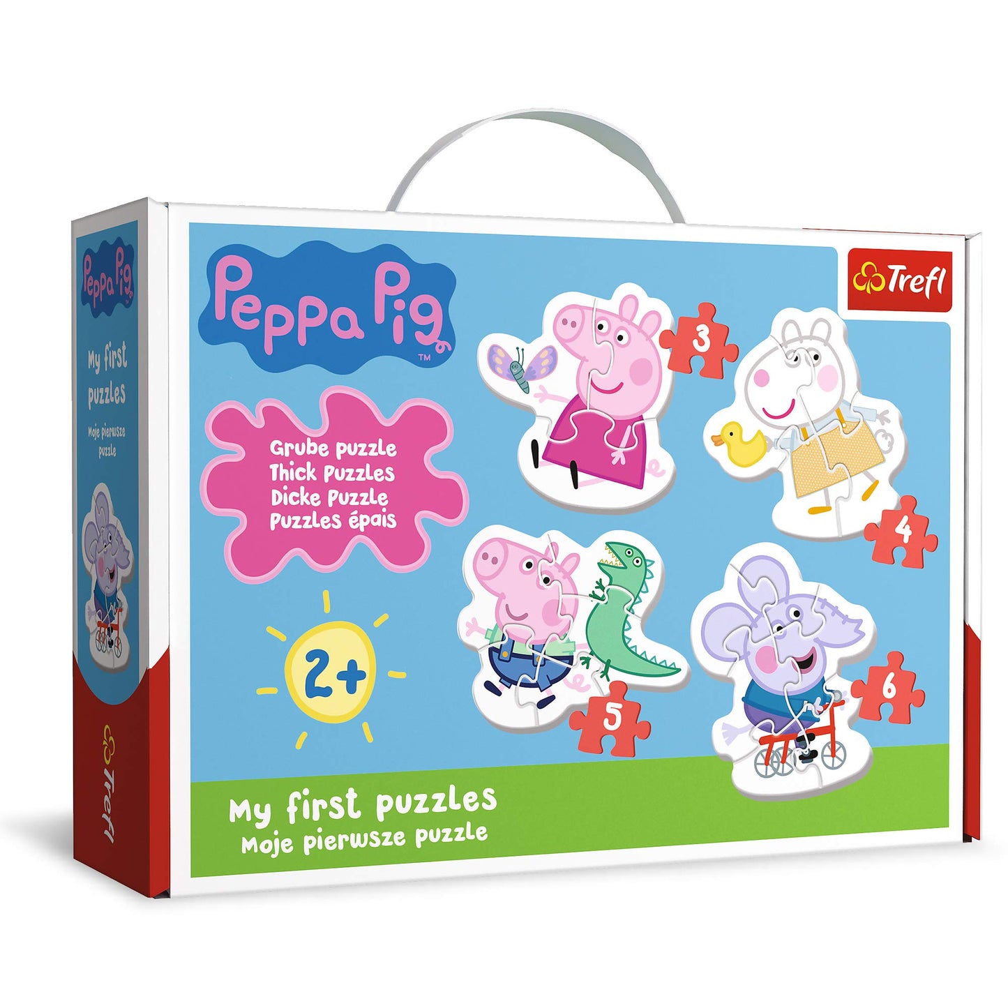 Trefl Simpática Peppa Pig Baby Classic Rompecabezas Bebé clásico Impresión de Alta Calidad, Puzzle DIY, Diversión Creativa, Puzzle Clásico para Adultos y Niños a Partir de 2 Años