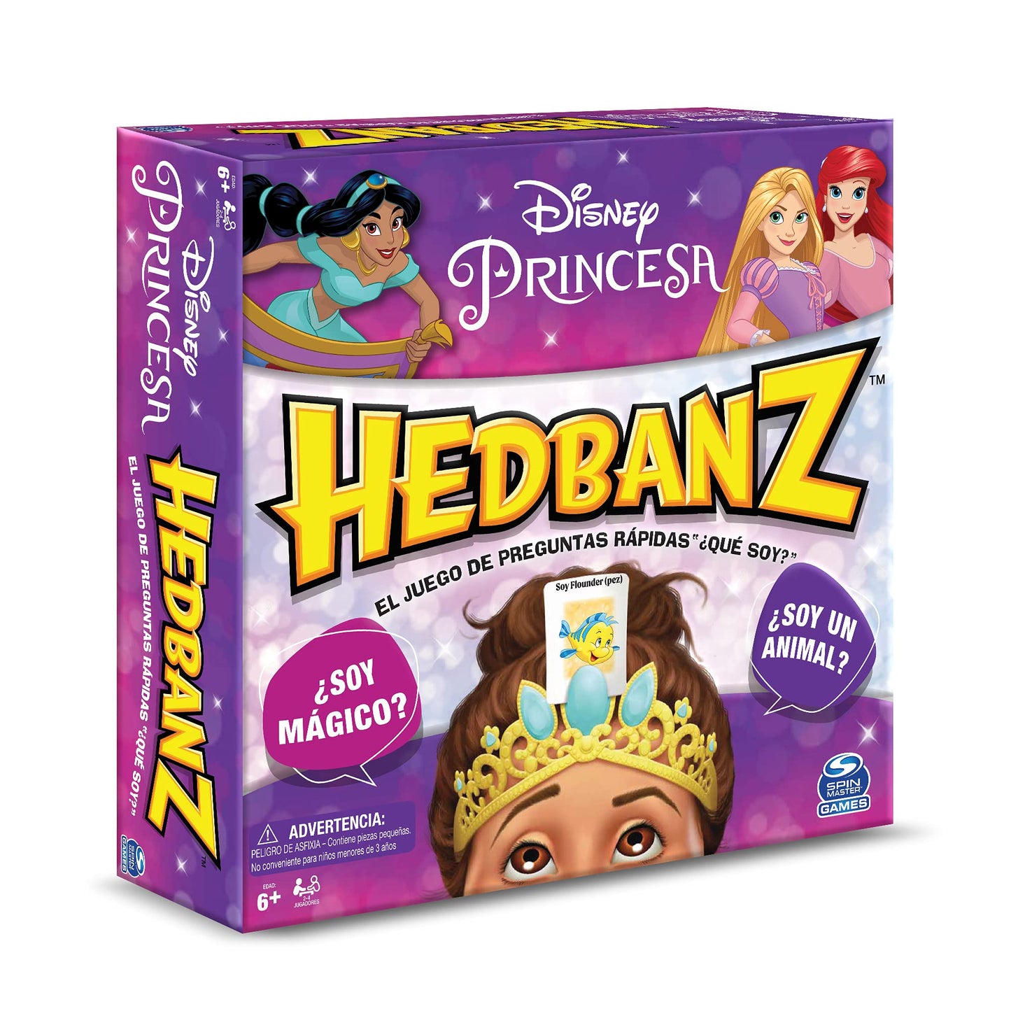 Juego de Mesa Spin Master Hedbanz Princesas Disney para Niños