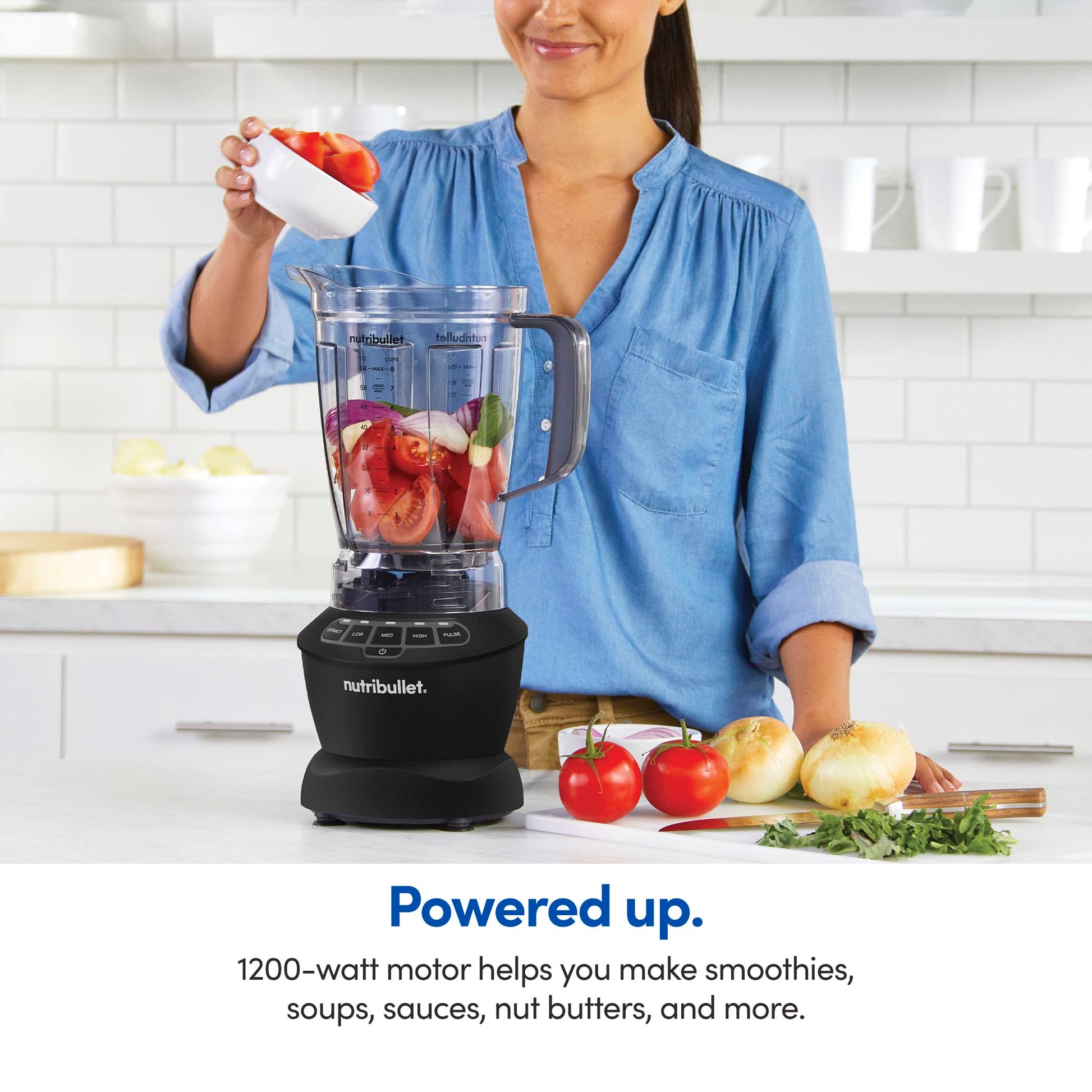 Batidora Nutribullet Negro Mate 1200W Combo