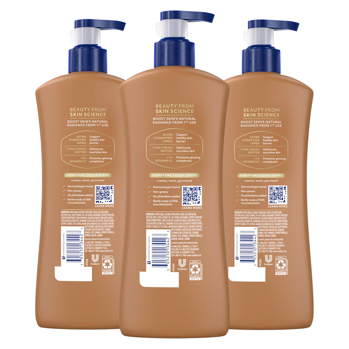 Vaseline Cuidados Intensivos Curación Serum, Advanced Socorro, cocoa radiante, Cocoa Radiant