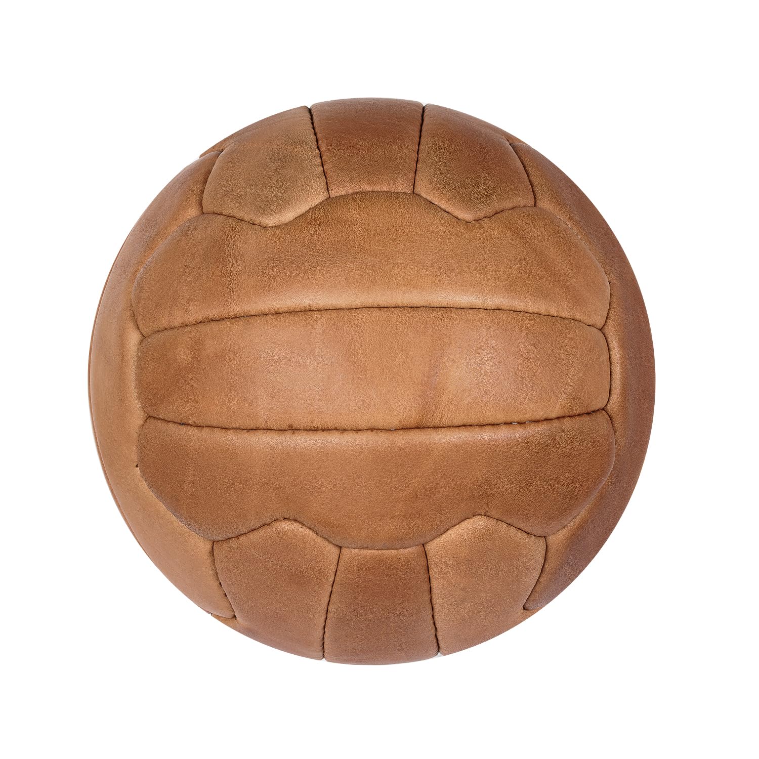 FNine - Pelotas de fútbol de color marrón claro, de piel envejecida, hechas a mano