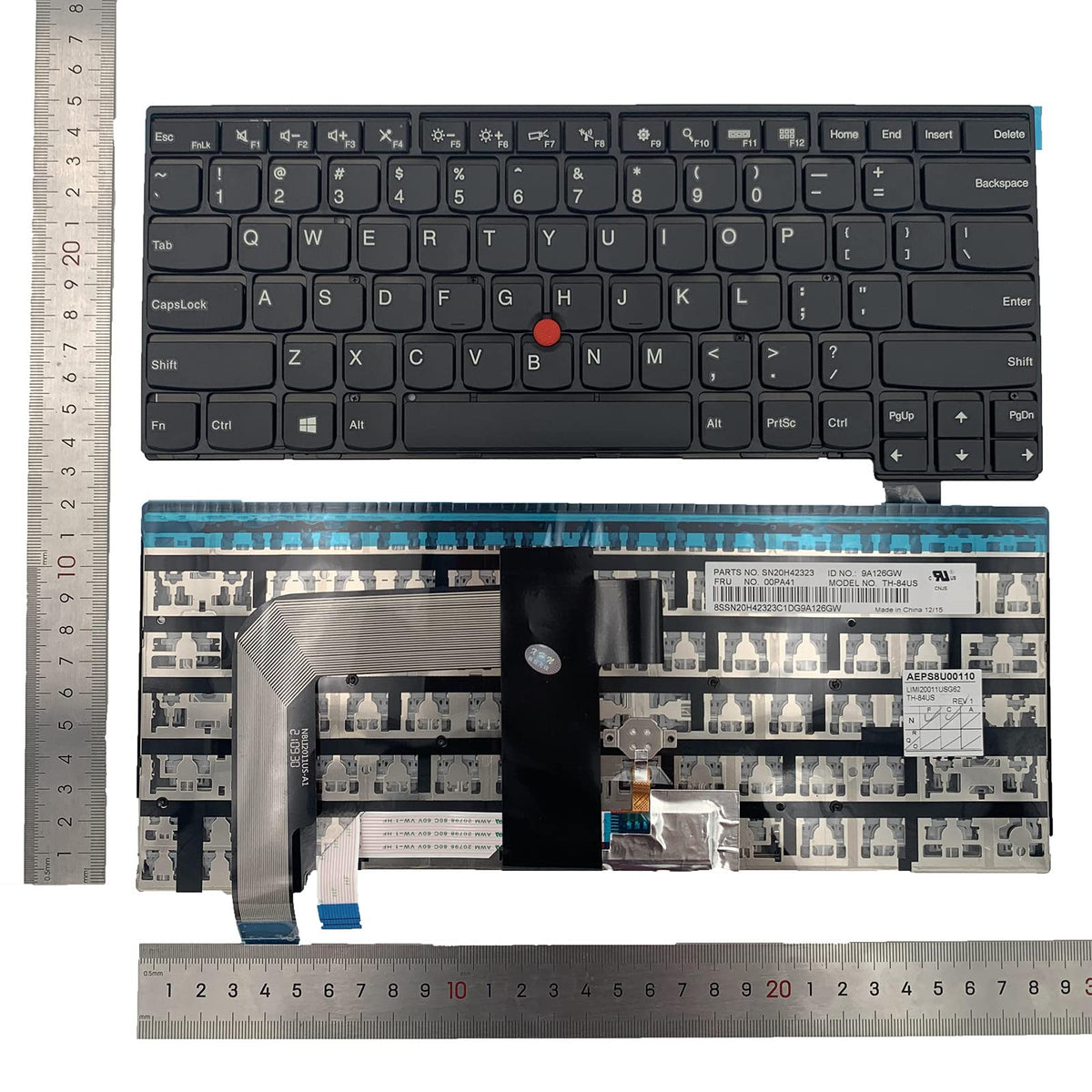 Repuesto de Teclado Siakoocty Negro con Puntero para Portátil Thinkpad T460s T470s S2