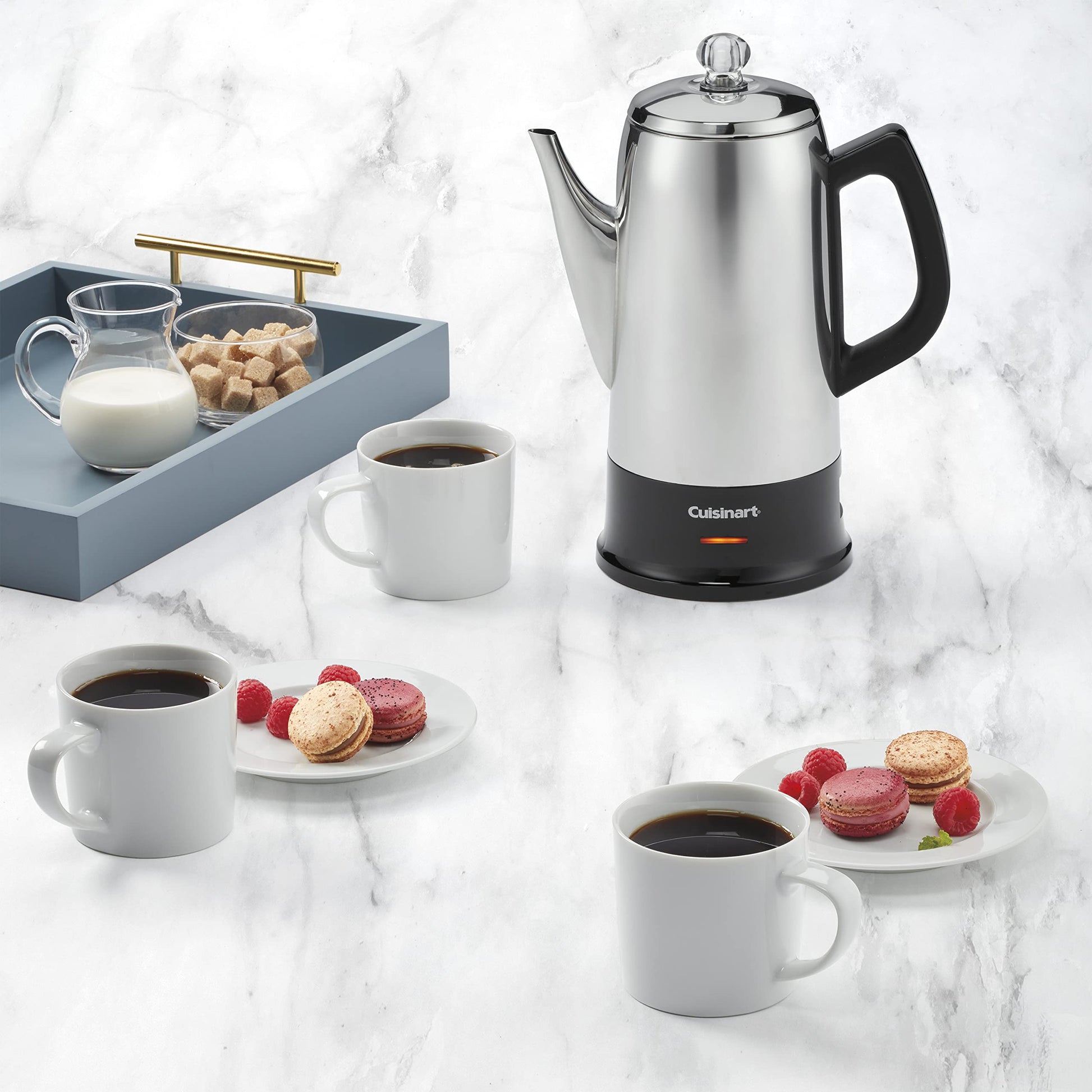 Cuisinart Classic - Percolador de 12 tazas, PRC-12N, acero inoxidable