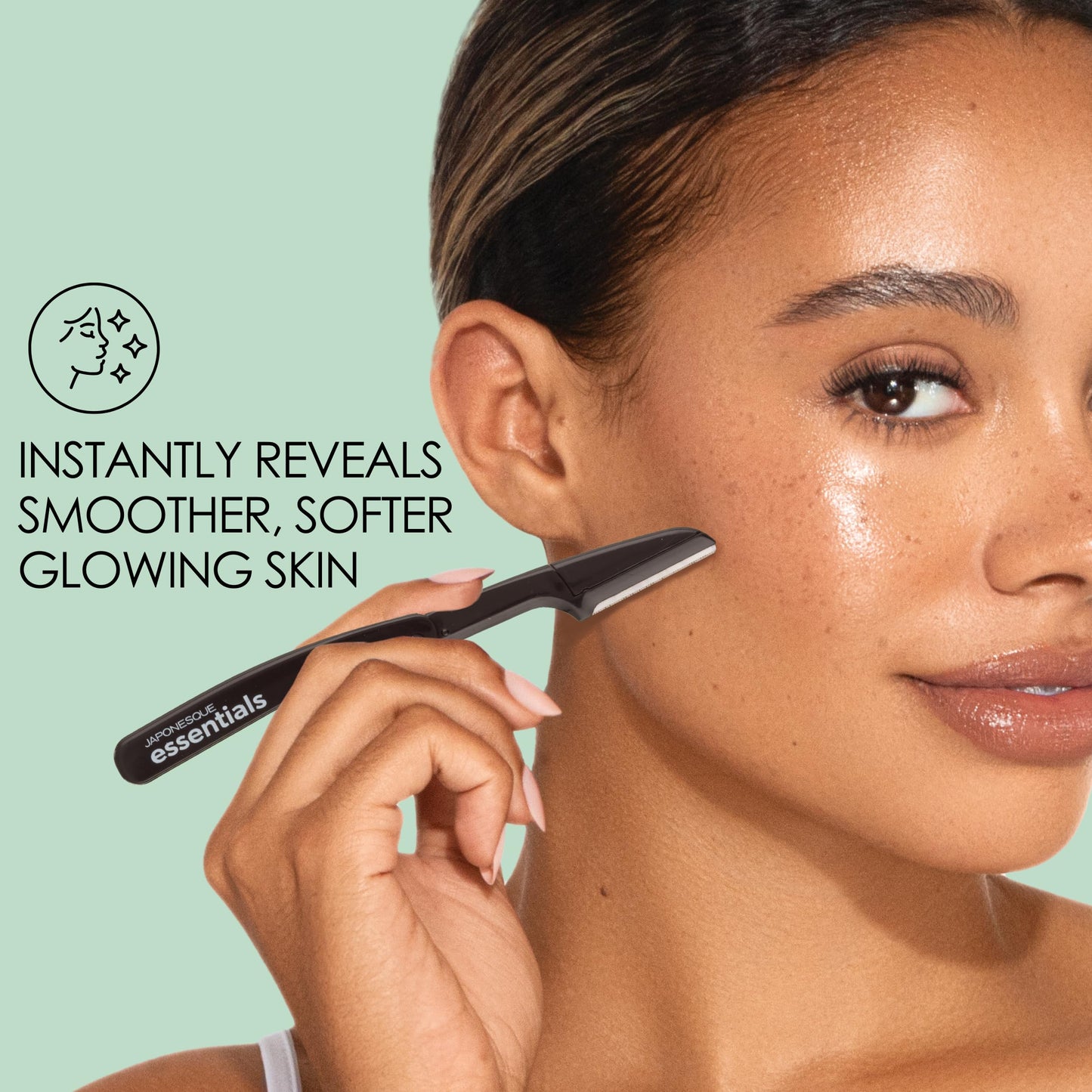 JAPONESQUE Afeitadora facial Essentials Dermaplaner (paquete de 12): cuchillas de precisión para eliminar el vello facial y dar forma a las cejas, tanto para hombres como para mujeres.