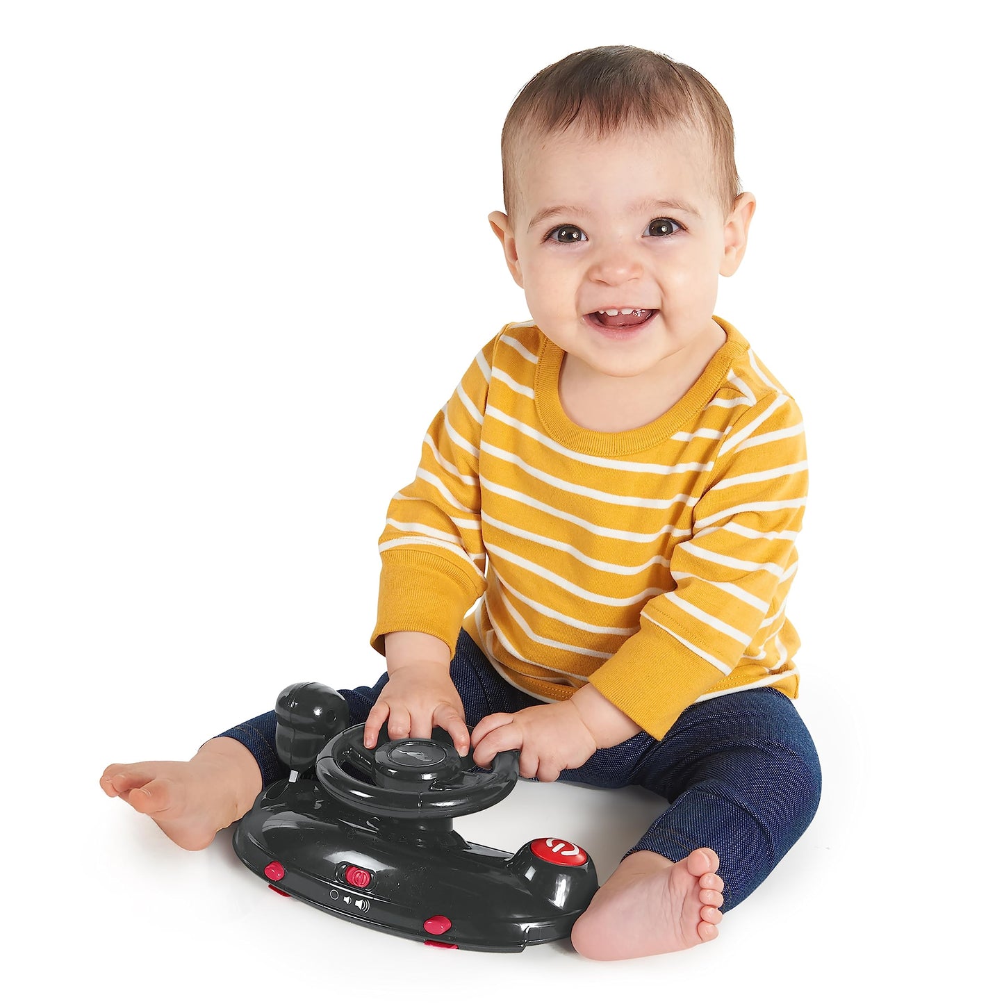 Bright Starts 3 Ways To Play Walker - Ford Mustang, Ages 6 Months +, Red
