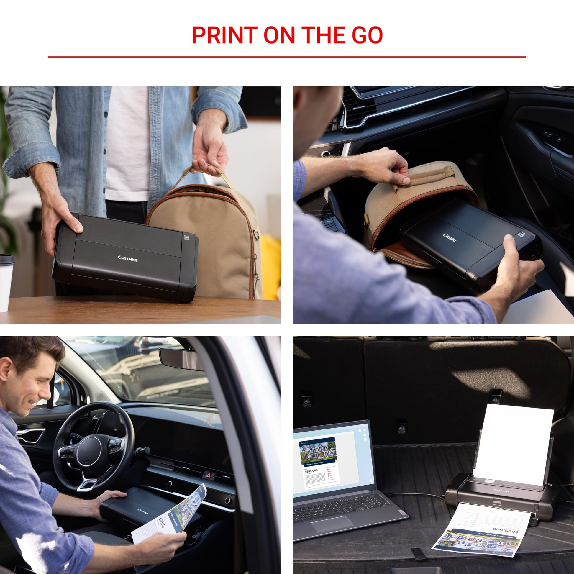 Canon Pixma TR150 - Impresora móvil inalámbrica con Airprint y Cloud Compatible, Color Negro
