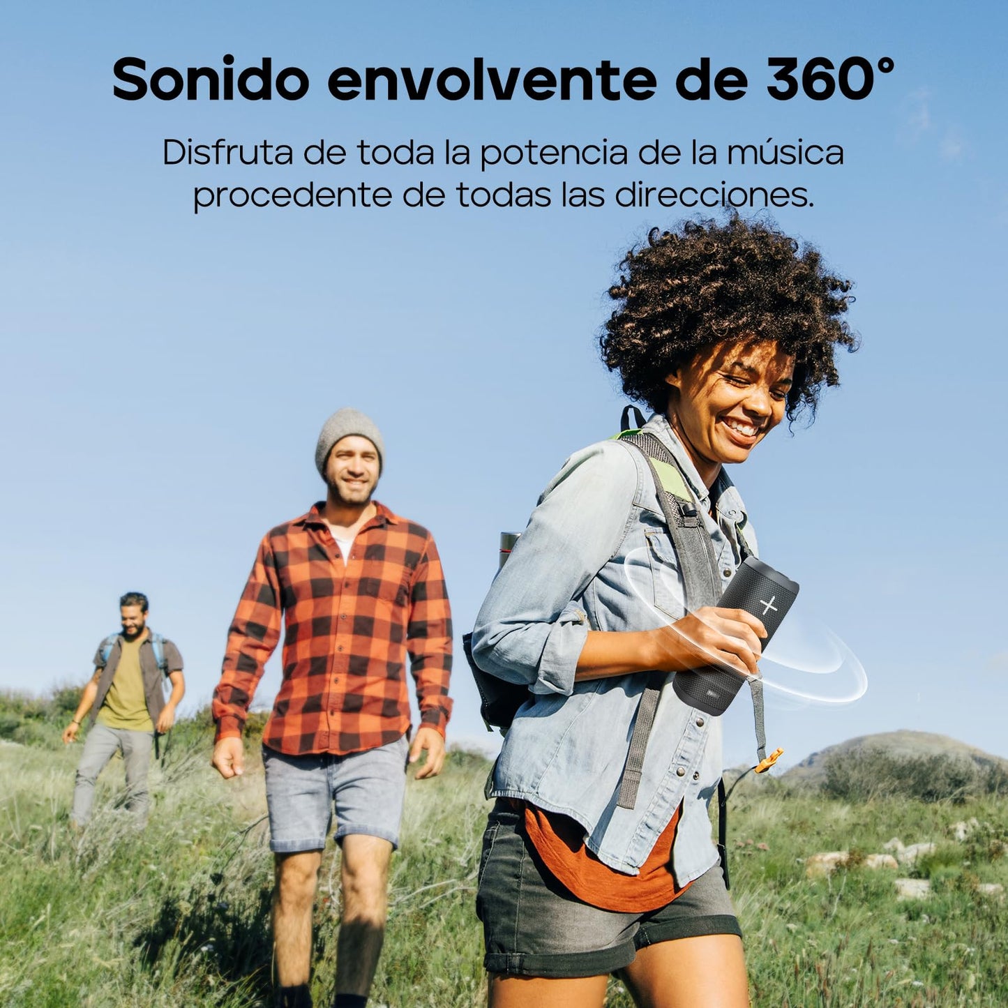 Tribit StormBox 2 Altavoz Bluetooth con 34 W de Sonido Envolvente 360°