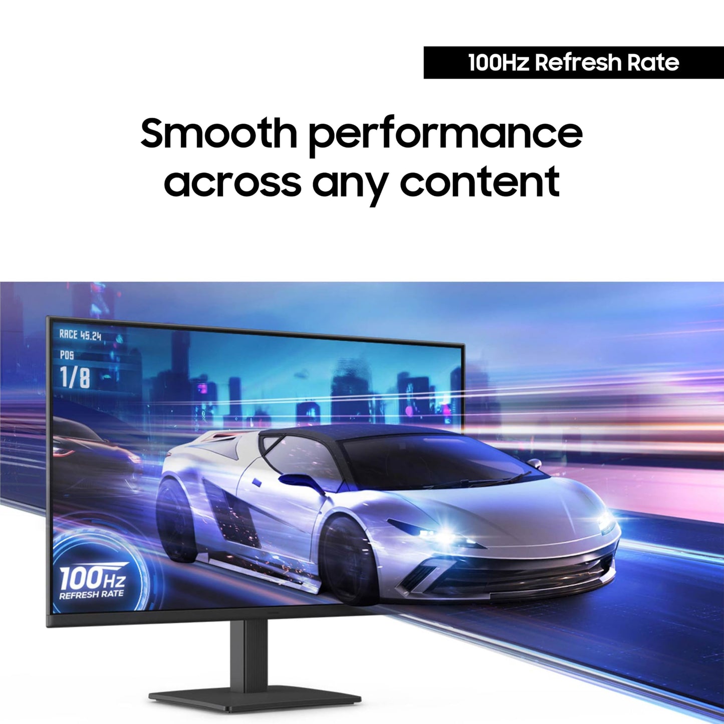 Monitor Samsung 27 Pulgadas IPS Ergonomía Avanzada 100 Hz Ocular y Modo de Juego