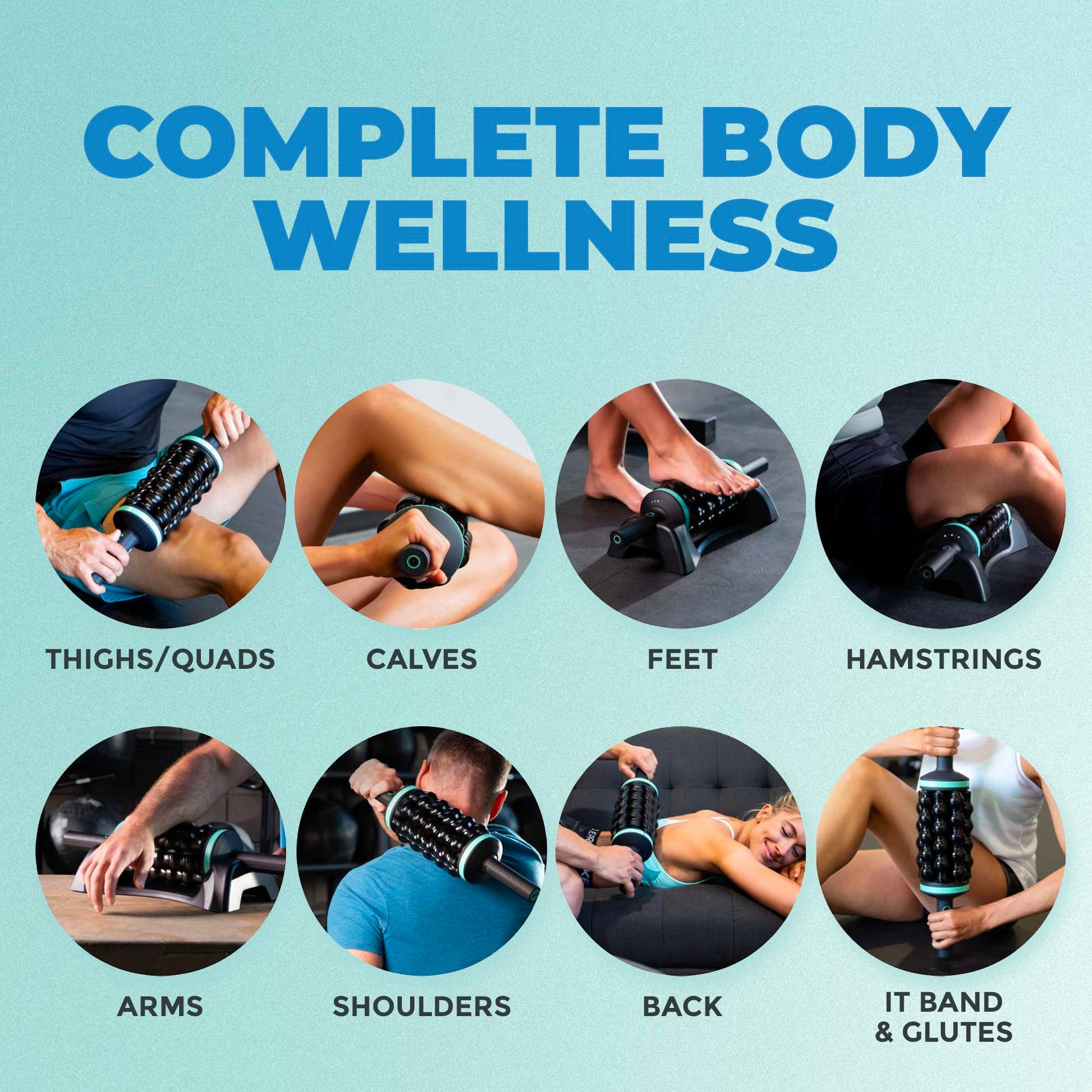 VERSAINSECT Rolling Percussive Massager, Percussive Therapy, Whole Body Relief, Deep Tissue and Muscle Recovery, Percussion Massage, Rechargeable, Hands-Free Base, Powerful, 5-Speed Reversible Spin