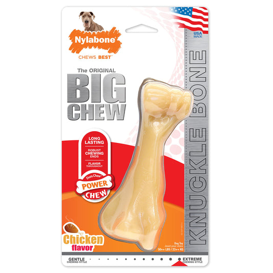 Juguete Duradero Tipo Hueso Nylabone Grande Especial para Razas Grandes