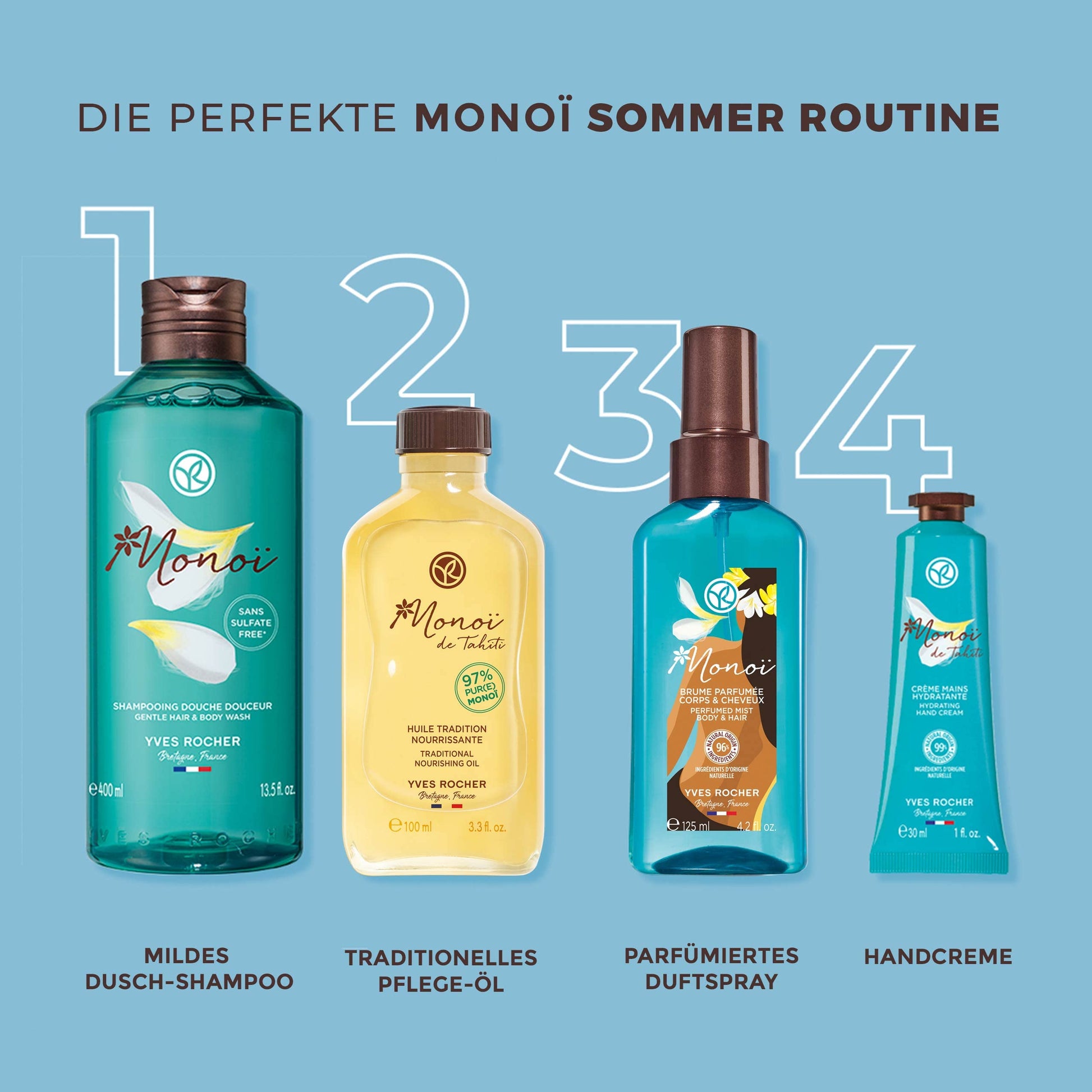 Exfoliante Corporal Yves Rocher Monoi de Tahiti para Ablandar la Piel y Eliminar Células Muertas