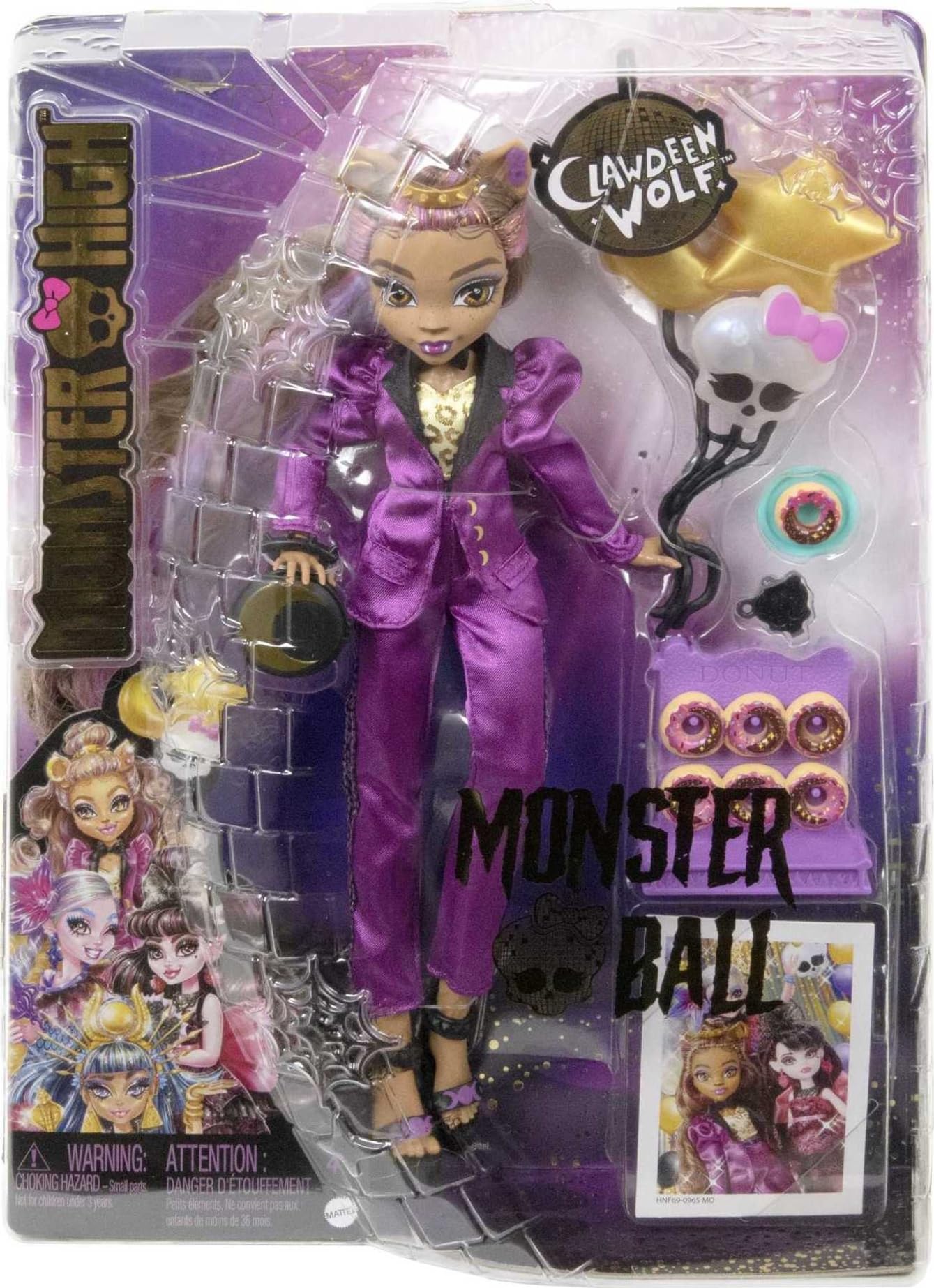 Muñeca Monster High Clawdeen Baile Monstruoso con Accesorios temáticos para niñas