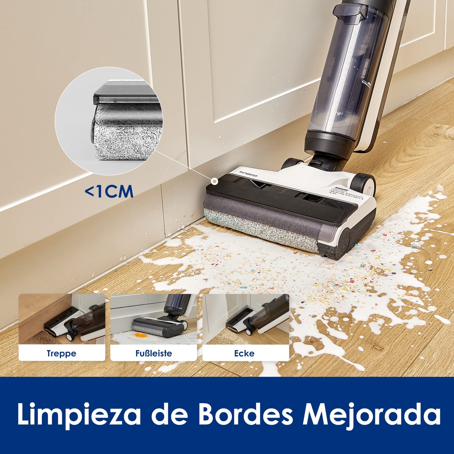Aspiradora Tineco Floor ONE S5 Combo Multisuperficie Ligera inalámbrica 2 en 1