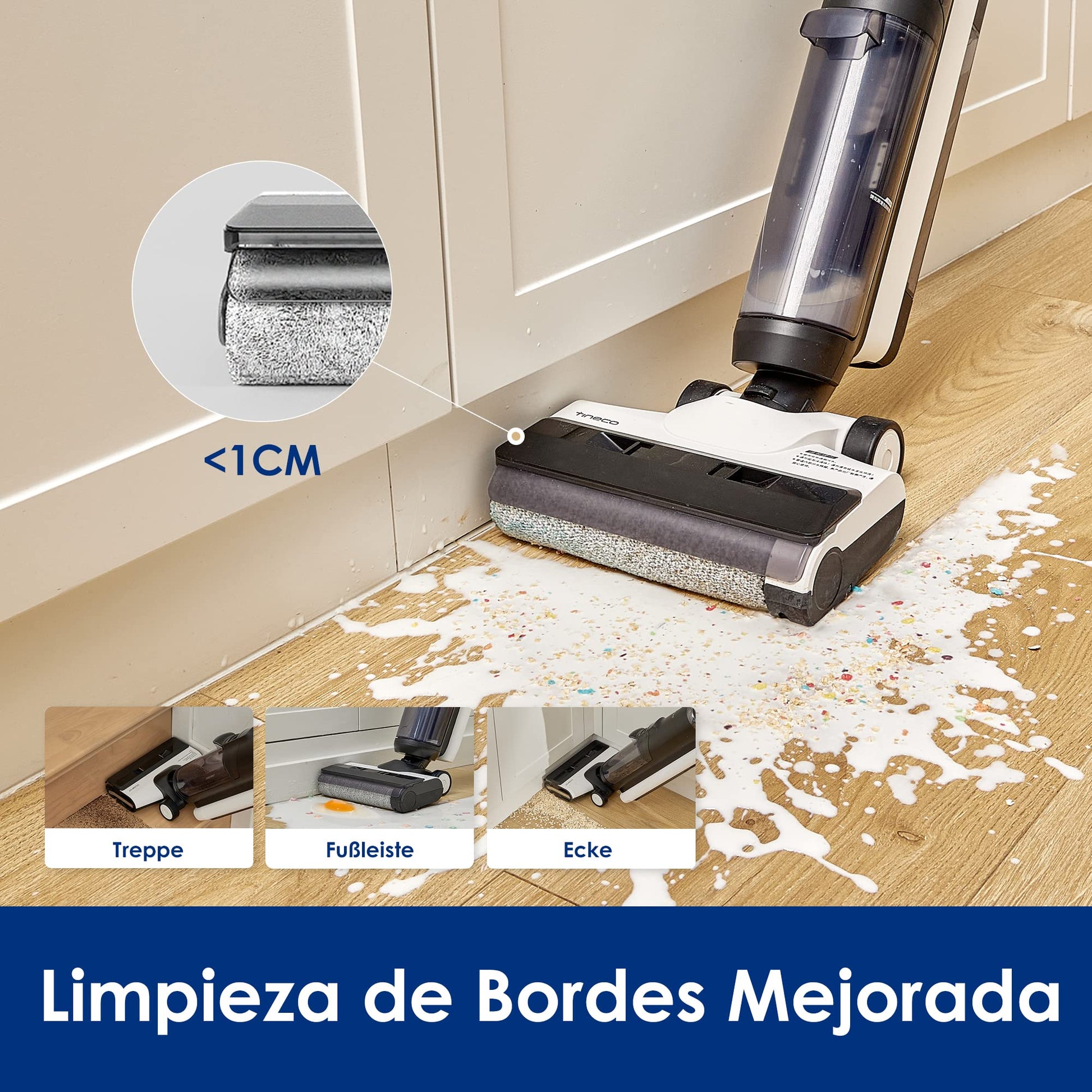 Aspiradora Tineco Floor ONE S5 Combo Multisuperficie Ligera inalámbrica 2 en 1