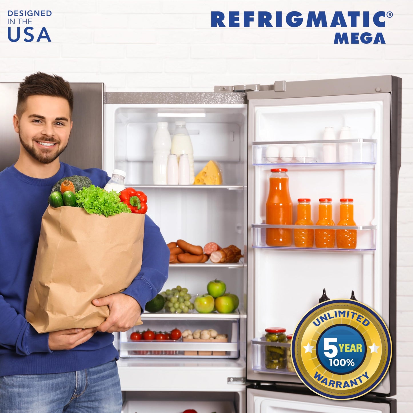 Protector de Sobretensiones Refrigmatic MEGA para Refrigeradores Grandes de 27 Pies Cúbicos o Más