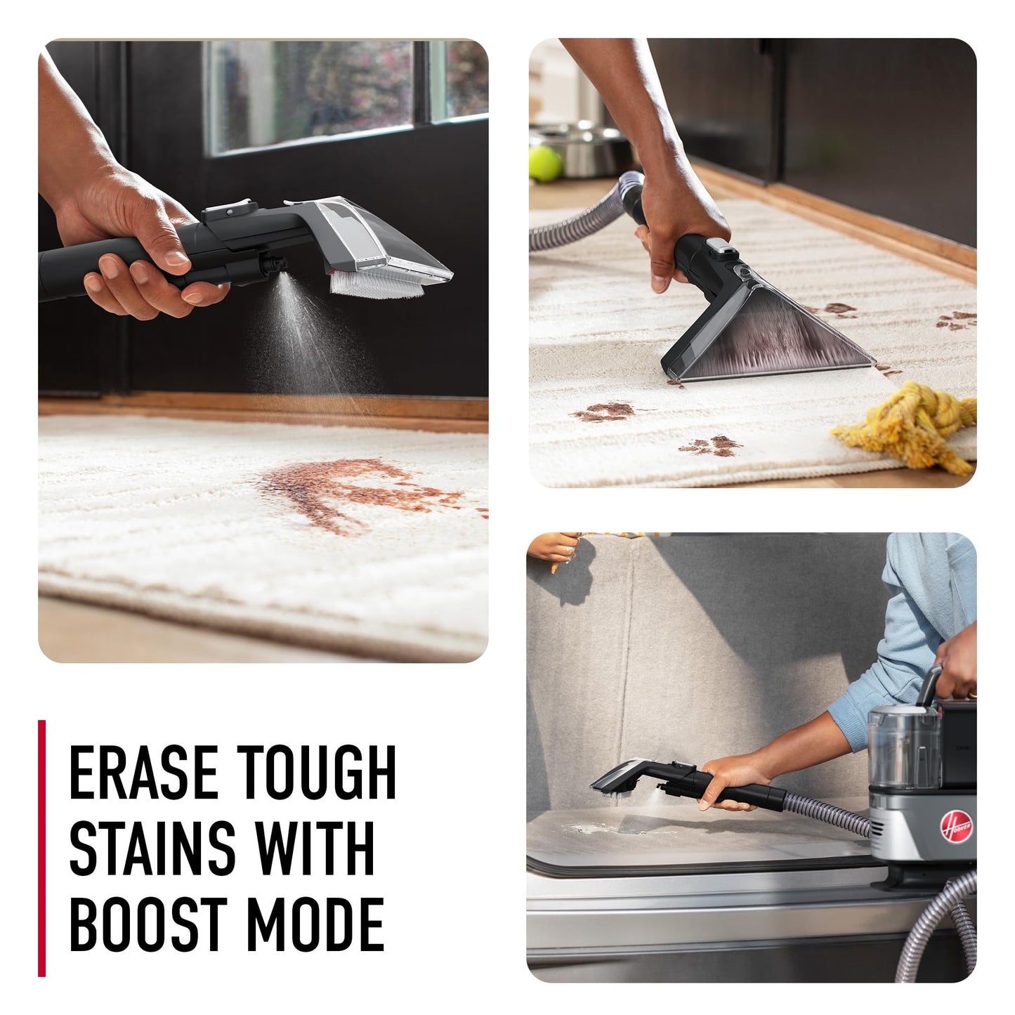 Hoover ONEPWR CleanSlate - Máquina de limpieza de alfombras portátiles inalámbricas + máquina de limpieza de puntos de tapicería, potente succión, herramientas versátiles, detalles de automóviles y