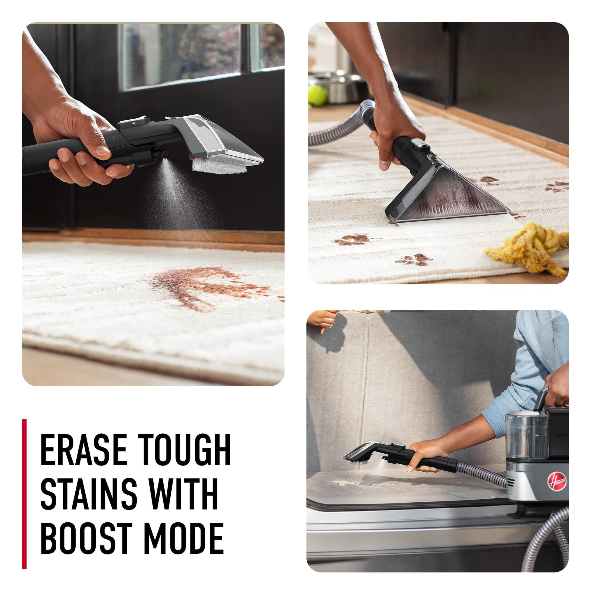 Hoover ONEPWR CleanSlate - Máquina de limpieza de alfombras portátiles inalámbricas + máquina de limpieza de puntos de tapicería, potente succión, herramientas versátiles, detalles de automóviles y