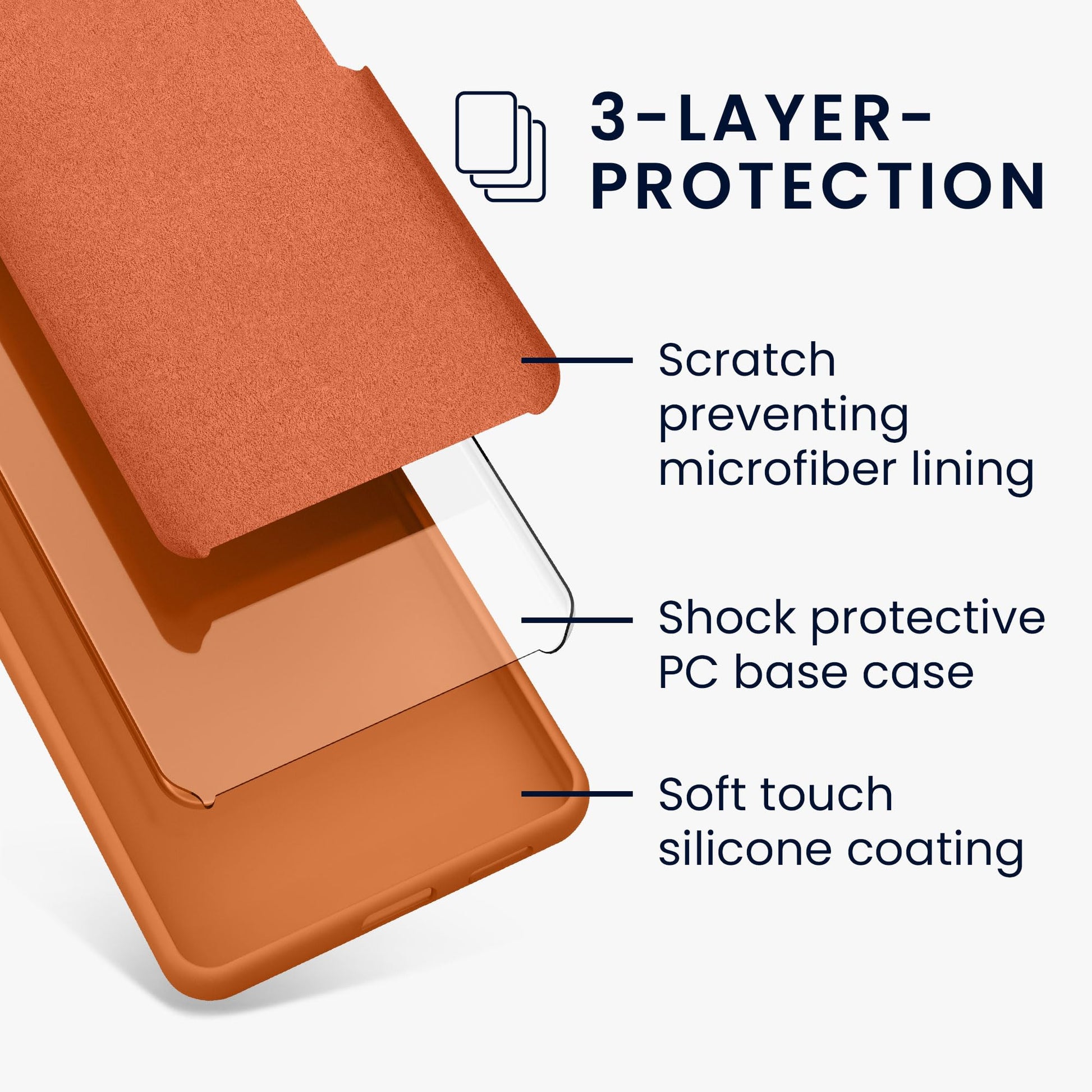 kwmobile Carcasa Compatible con Google Pixel 7a Funda - Case TPU y Silicona antigolpes - Apto Carga inalámbrica - Albaricoque cálido
