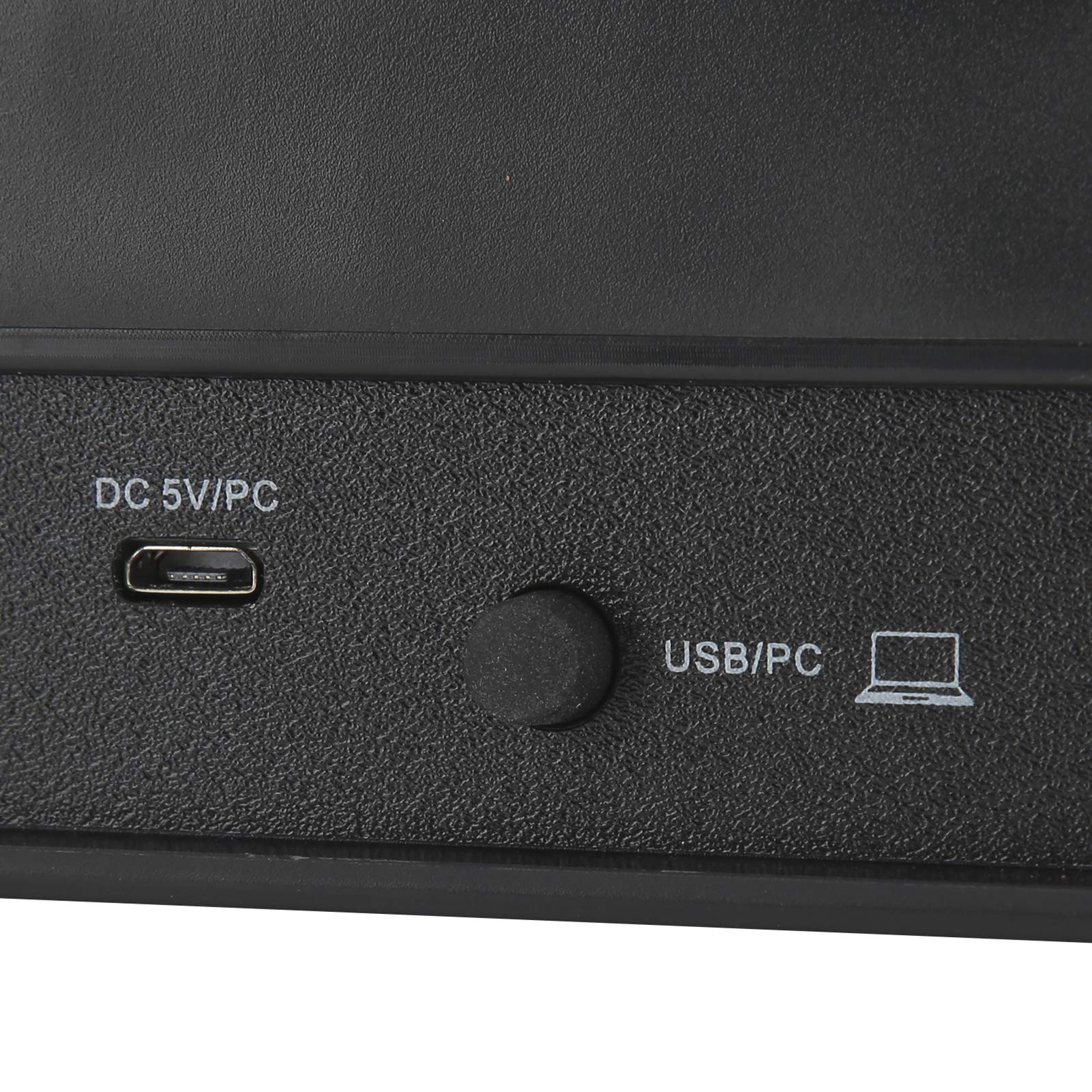 Heayzoki Consola de Placa de Sonido de Mezclador de Audio, Mezclador de Audio de 4 Canales, Consola de Mezcla Estéreo USB Compacta, con Tarjeta de Sonido, para el Hogar/Computadora(US)