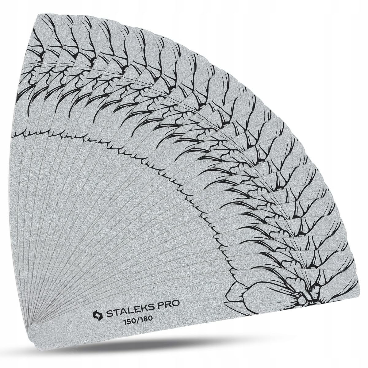 STALEKS EXPERT NFE-40-150/180-25 - Lima de uñas (doble cara, grano 150/180 g, capa fina de espuma, 25 unidades)