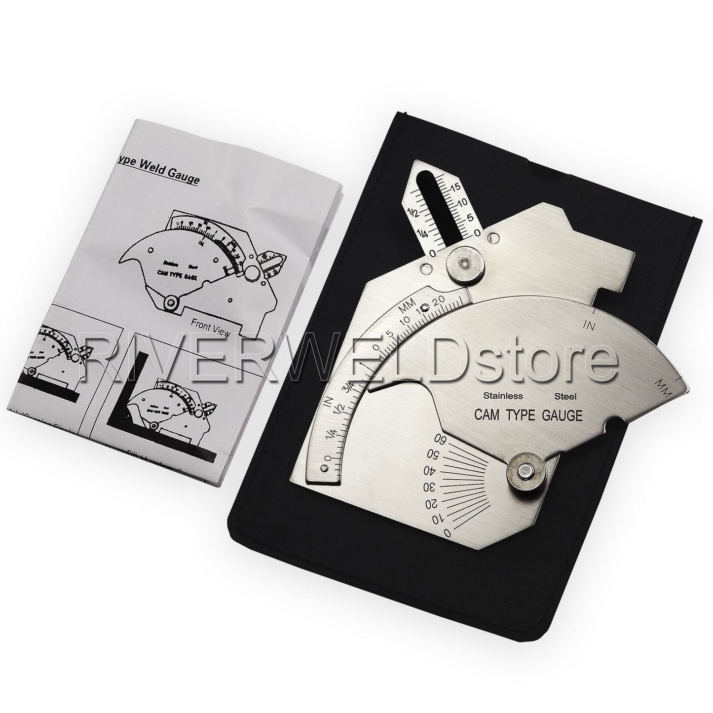 Prueba de Calibre RIVERWELD Cubital en Puente para Verificación de Soldadura de Filete