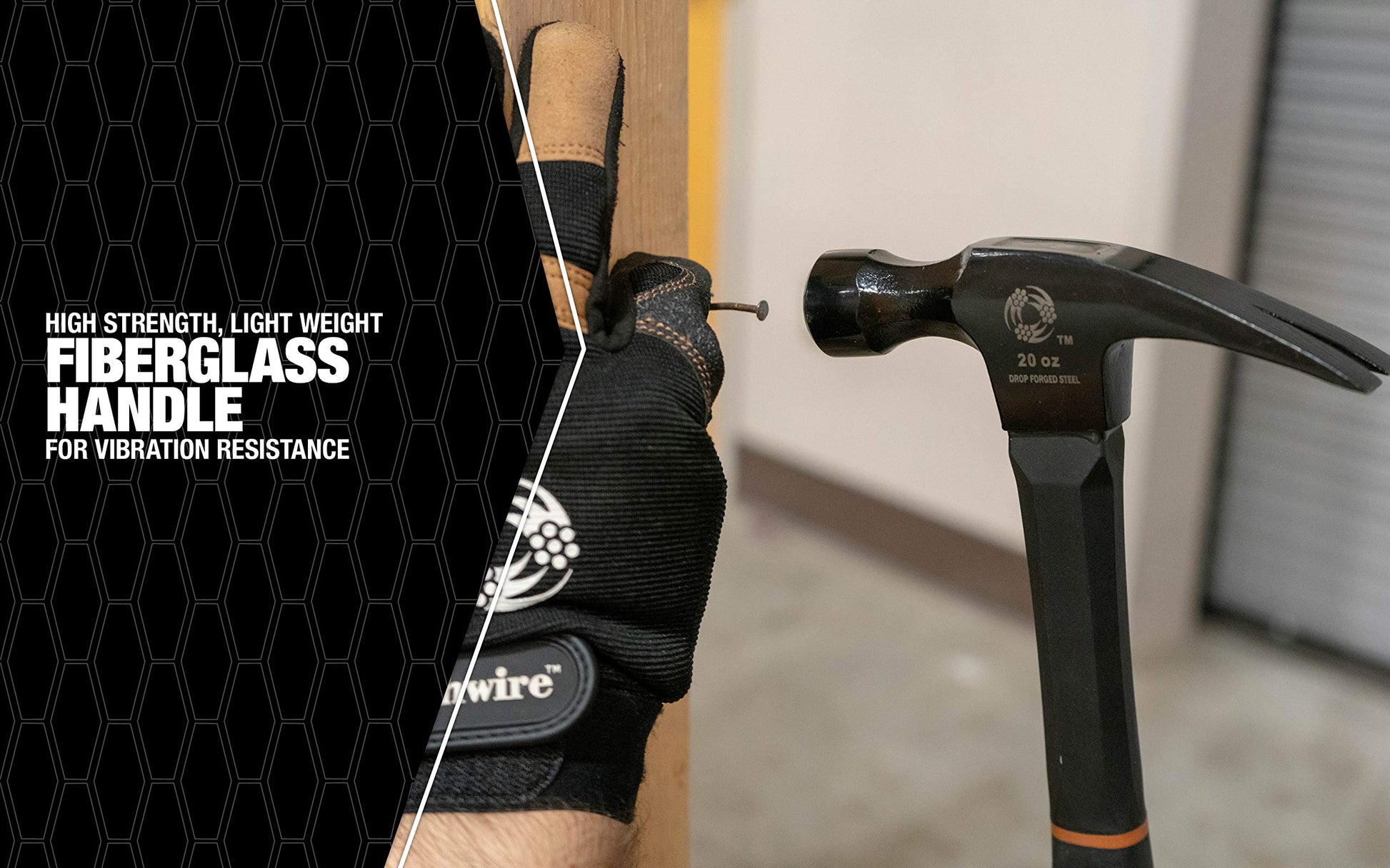 Martillo de Electricista Southwire Bmeh-20 567 Gramos con Mango de Fibra de Vidrio Ligero para Mayor Seguridad