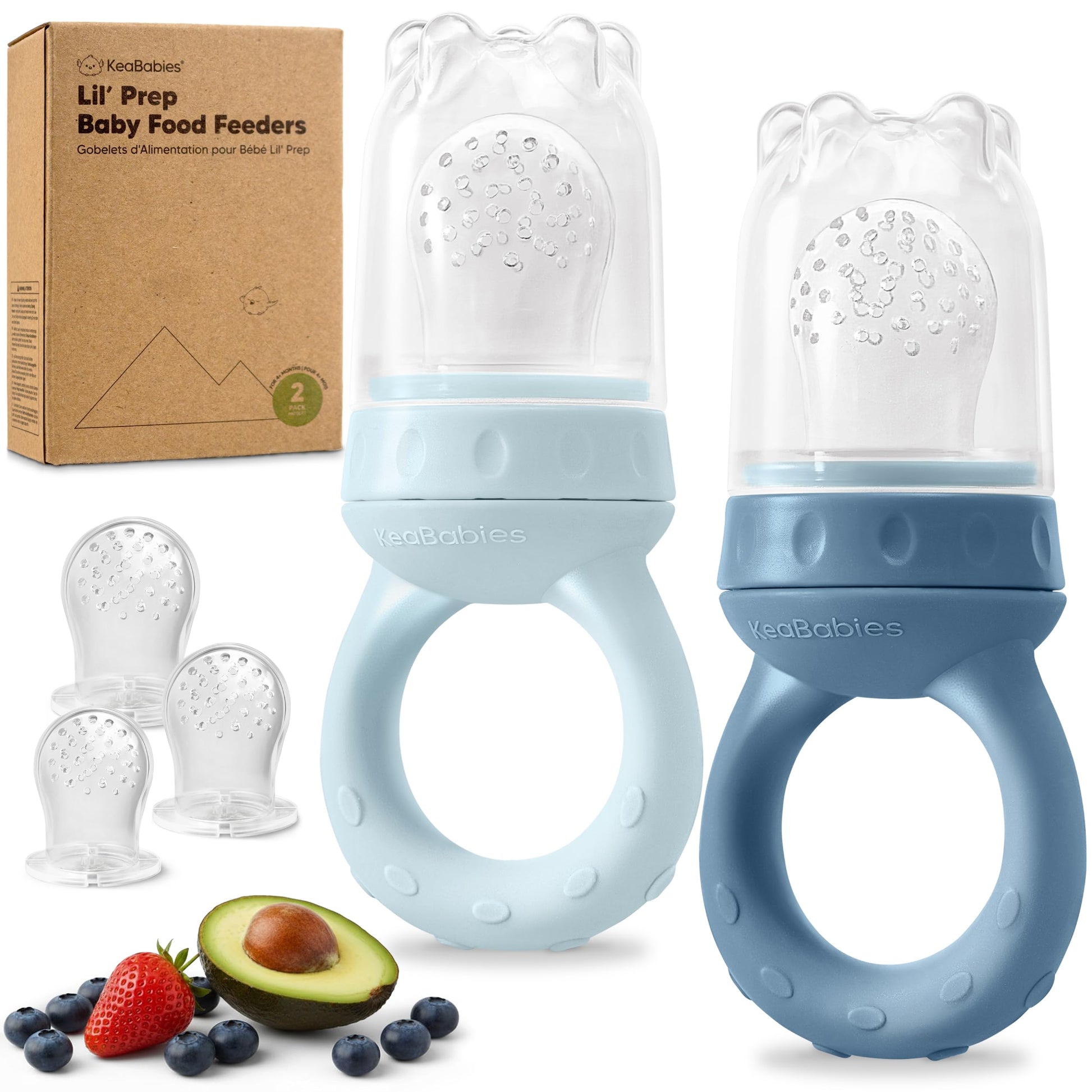 Lil'Prep - Pack de 2 comederos para bebé (Ocean)