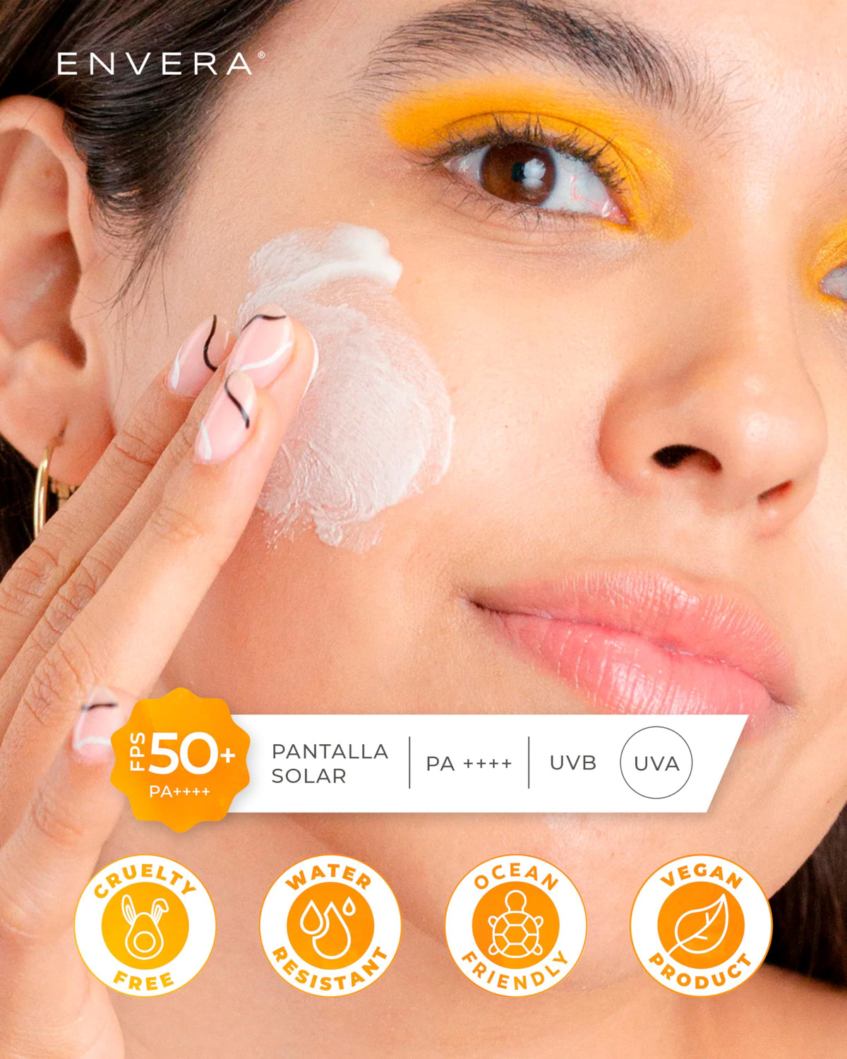 ENVERA | Protector Solar Facial Despigmentante SPF 50+ 2 En 1 | Bloqueador Solar Facial Oil Control Toque Seco + Primer Toque Seco | Acabado Mate Mousse | Vegano Resistente Al Agua