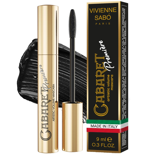 Vivienne Sabó Cabaret Première - Artistic Volume Mascara, No Clump, Cruelty Free, 0.3 fl. oz, Black