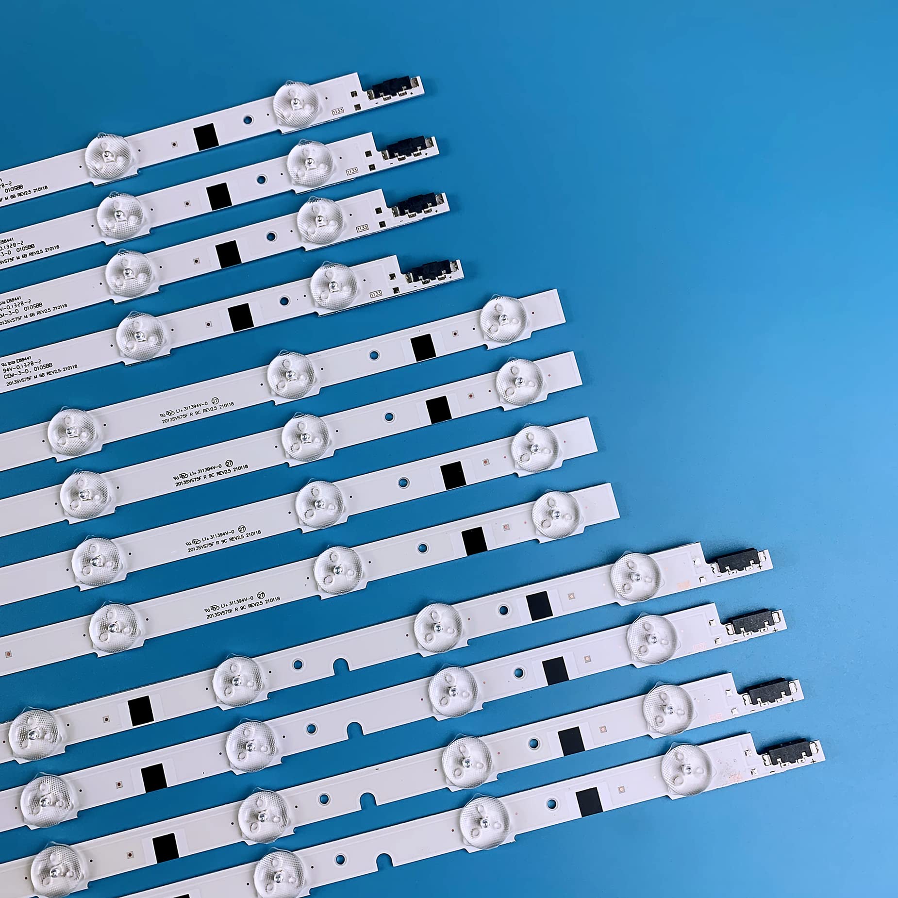 Tiras de Retroiluminación LED PANMILED para Samsung TV 75 Pulgadas Blanca 2013SVS75F UN75F6300AF UN75F6400AF UN75F7100AF D2GE-750SCA-R3