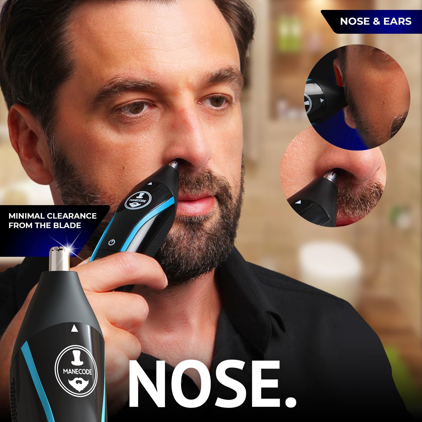 Cortadora de barba y pelo 11 en 1 para hombre, USB-C, impermeable, kit de aseo múltiple con pantalla LED