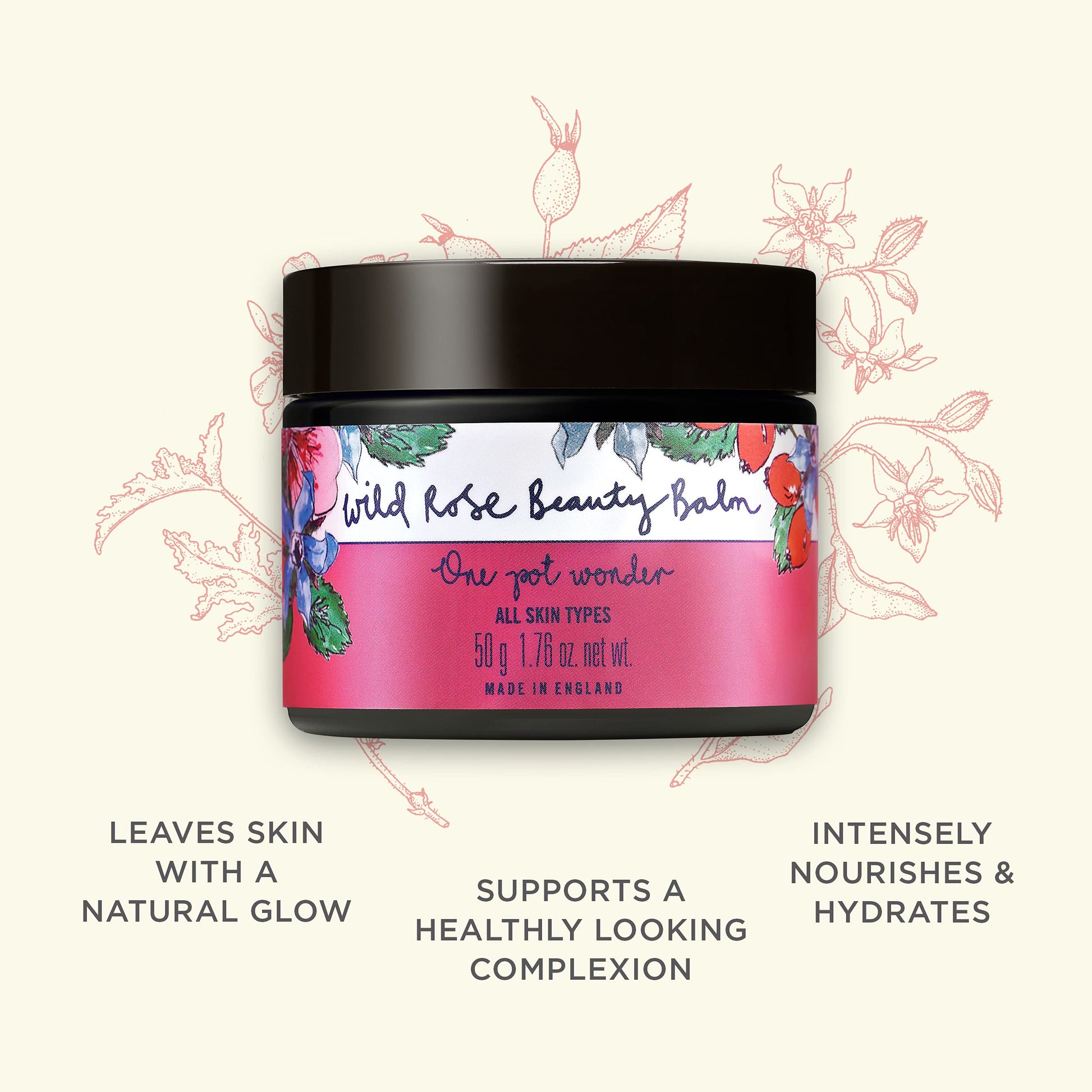 Neal's Yard Remedies Eye Care & Treatments Wild Rose Beauty Balm (with muslin) 50g by Neal's Yard Remedies