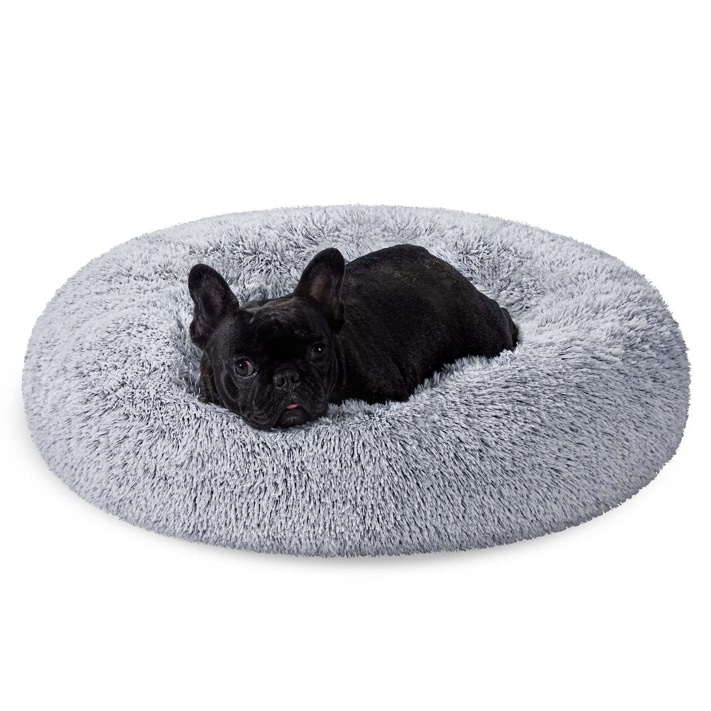 Cama de Perros Feandrea Gris Ombré con Cojín Central Extraíble y Lavable