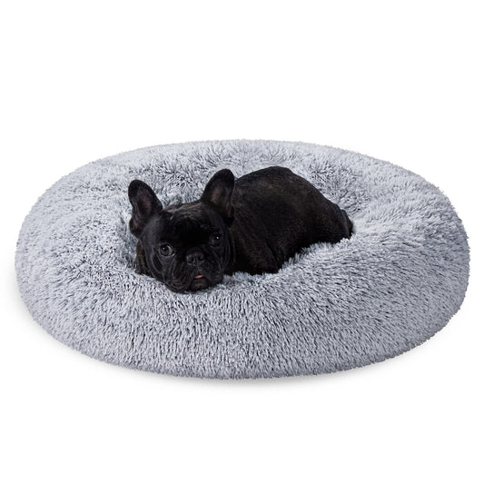 Cama de Perros Feandrea Gris Ombré con Cojín Central Extraíble y Lavable