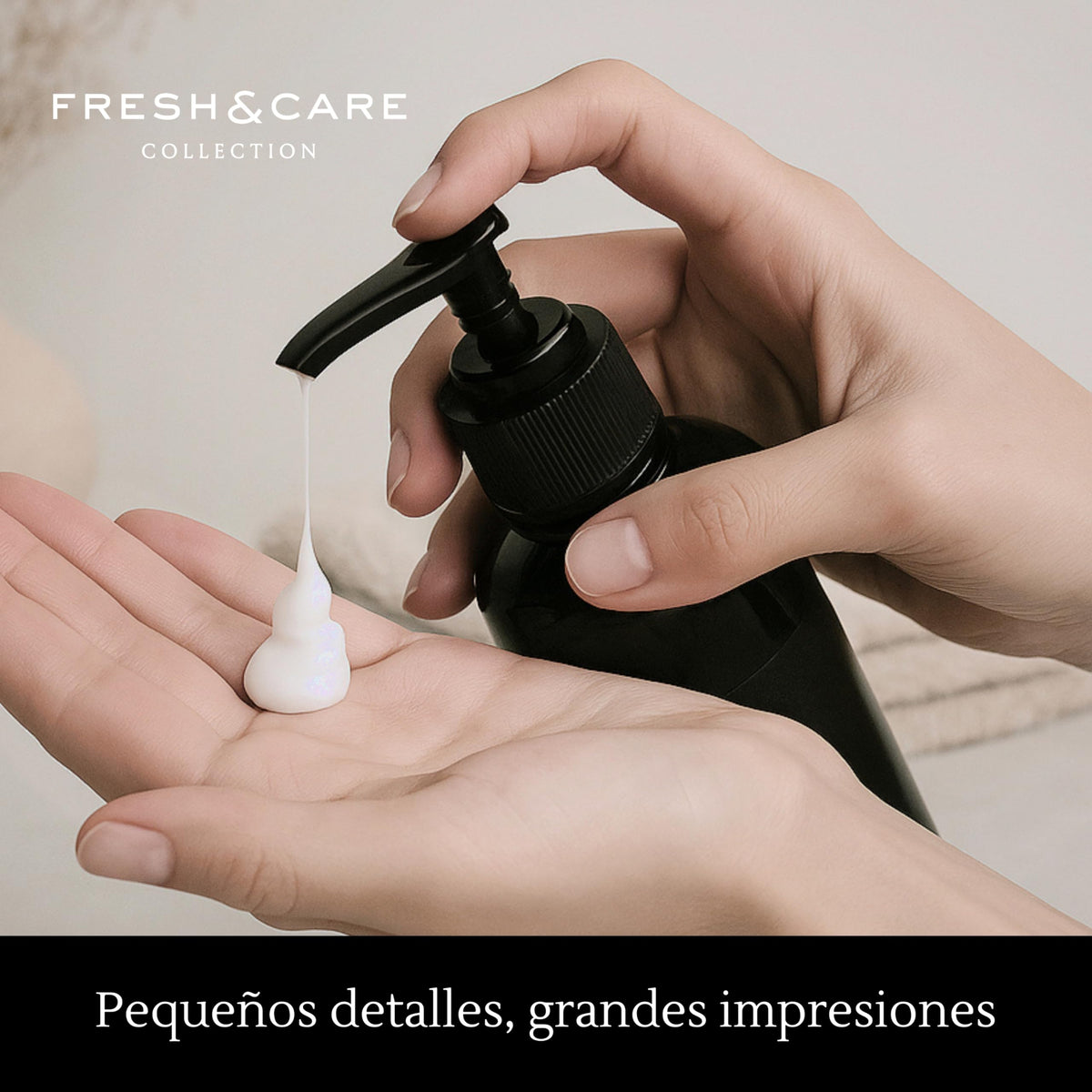 FRESH & CARE COLLECTION | Kit de Amenidades Hoteleras – Velvet Rose & Amber – Set de Jabón y Crema para Hoteles, Airbnb y Spa. 355ml
