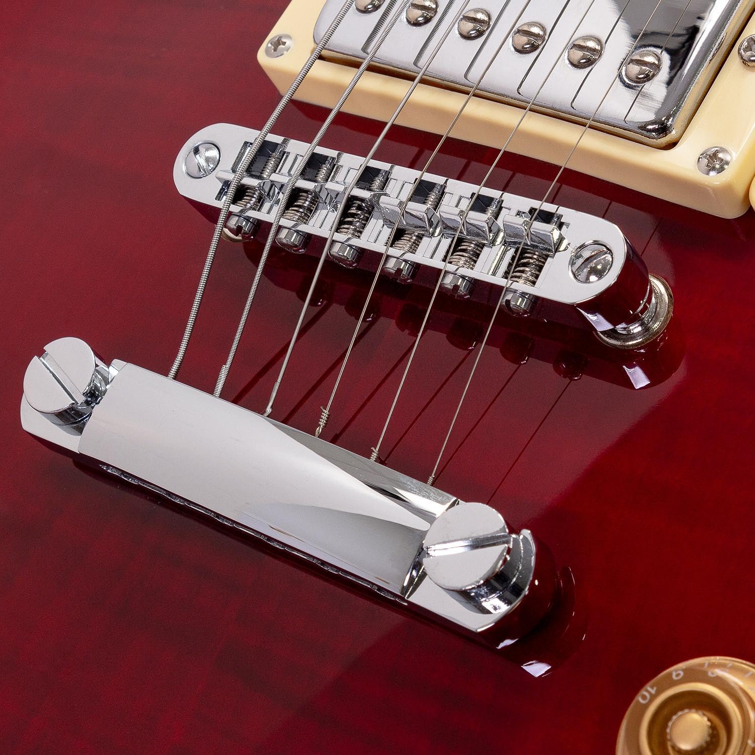 Guitarra Eléctrica Color Vino COSMOS-WR BABILON