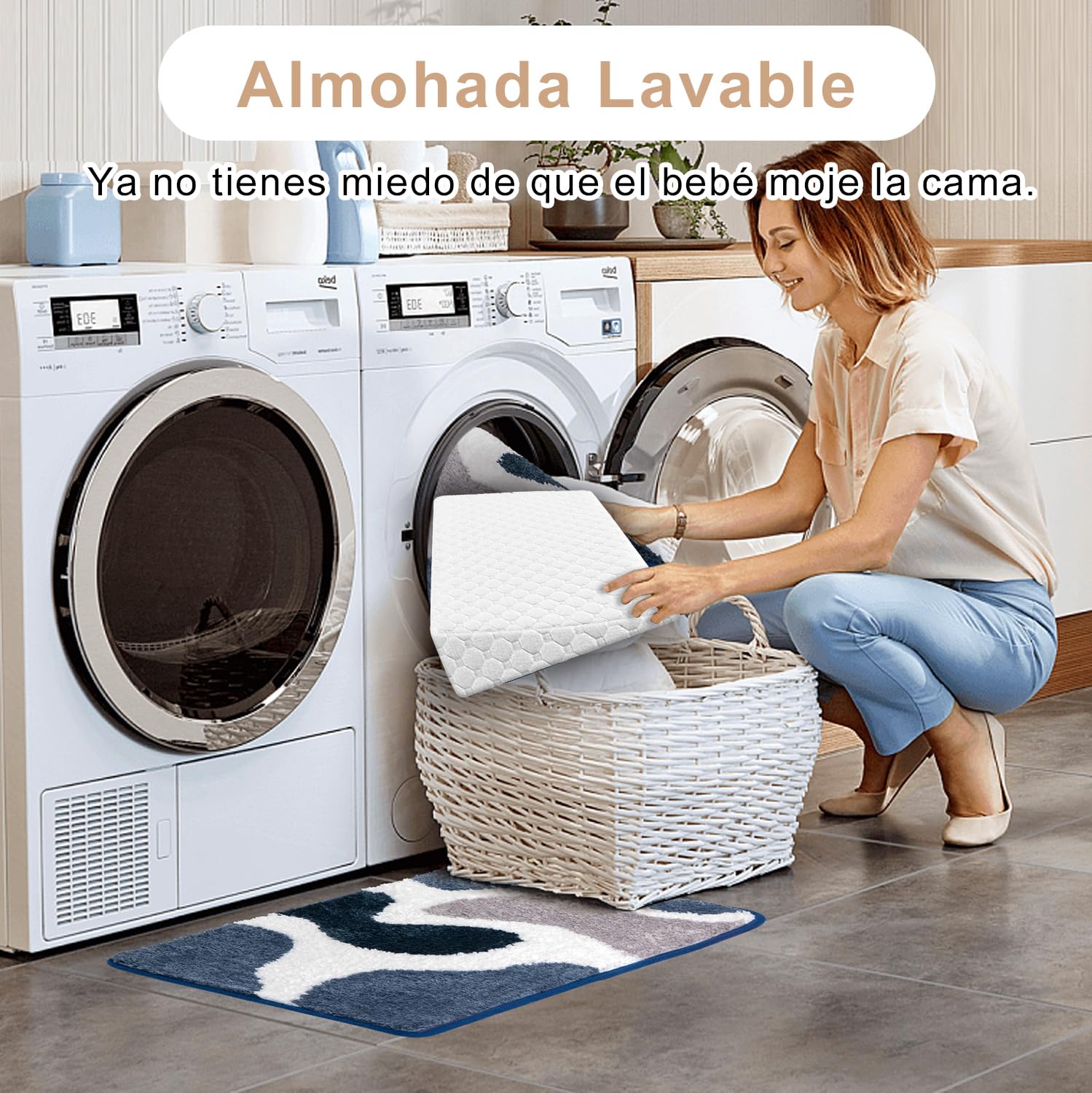 Cuña, Almohada de Espuma,Almohada Antireflujo Adulto,El Cojín del Respaldo es Suave y Cómodo, Adecuado para Su Uso en Sillas Soporte de Espalda y Reflujo Ácido, Rodilla,Ronquidos