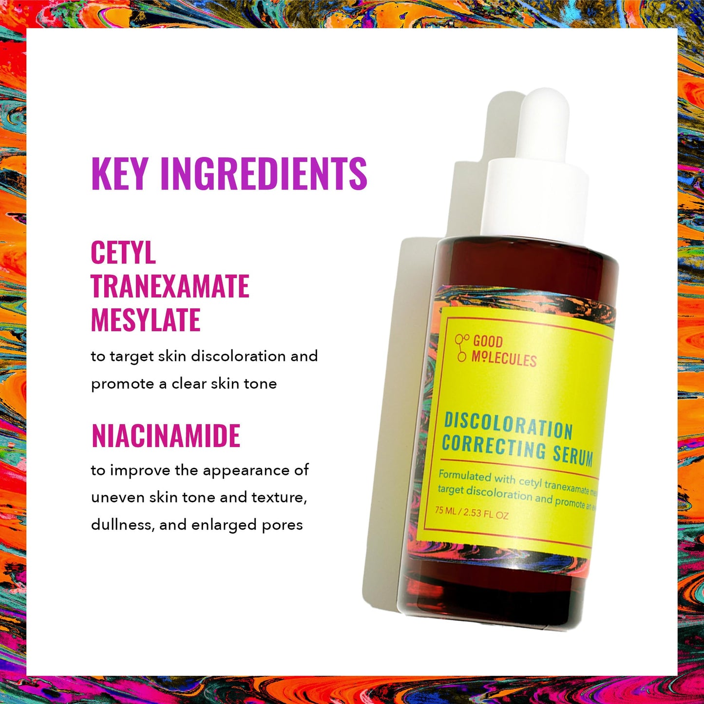 Sérum Corrector de Manchas Good Molecules 75ml para Hiperpigmentación y Marcas de Acné Vegano