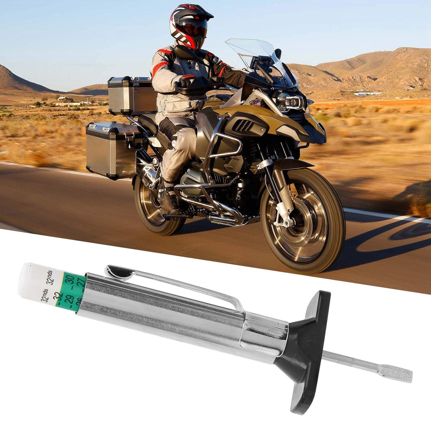 Medidor de Profundidad de Neumáticos Bicolor para Automóviles