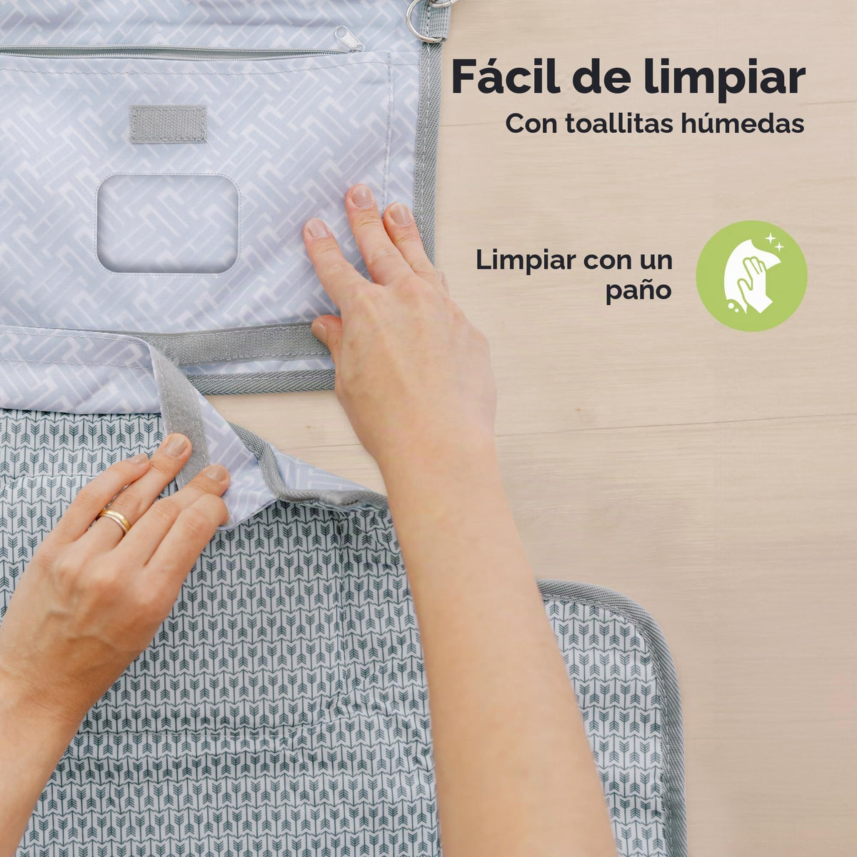 KeaBabies - Cambiador portátil para pañales – Cambiador grande impermeable para bebé, embrague de pañales de viaje compacto, bolsillos funcionales para artículos esenciales para recién nacidos,