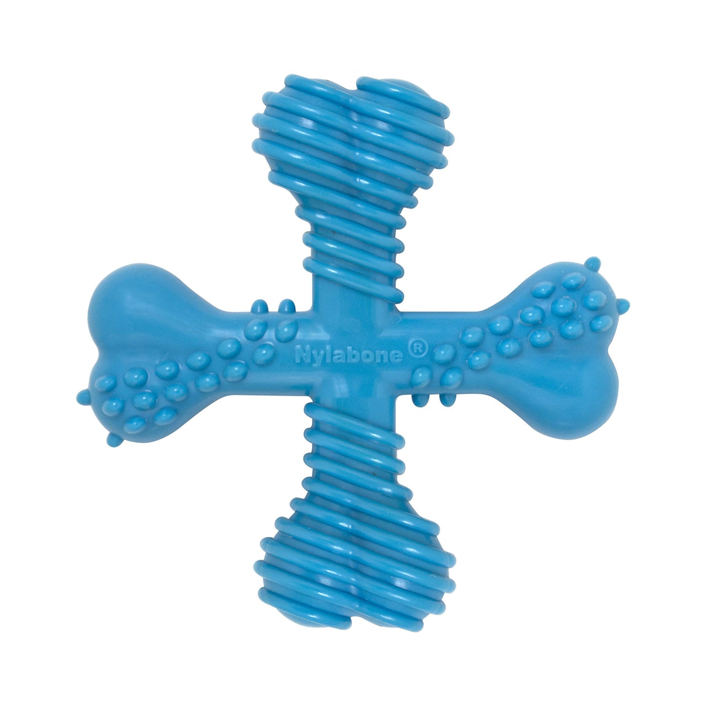 Juguete para Masticar Nylabone Dura Chew "X" Sabor Res para Perro