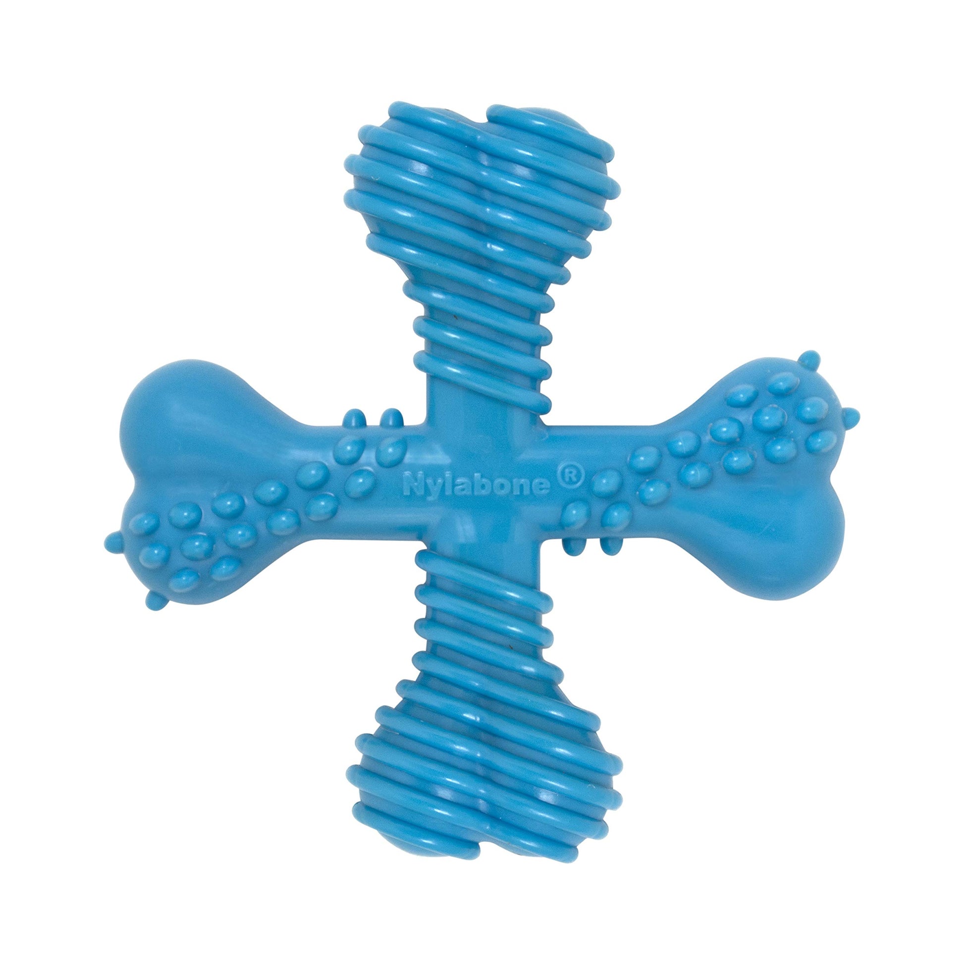 Juguete para Masticar Nylabone Dura Chew "X" Sabor Res para Perro