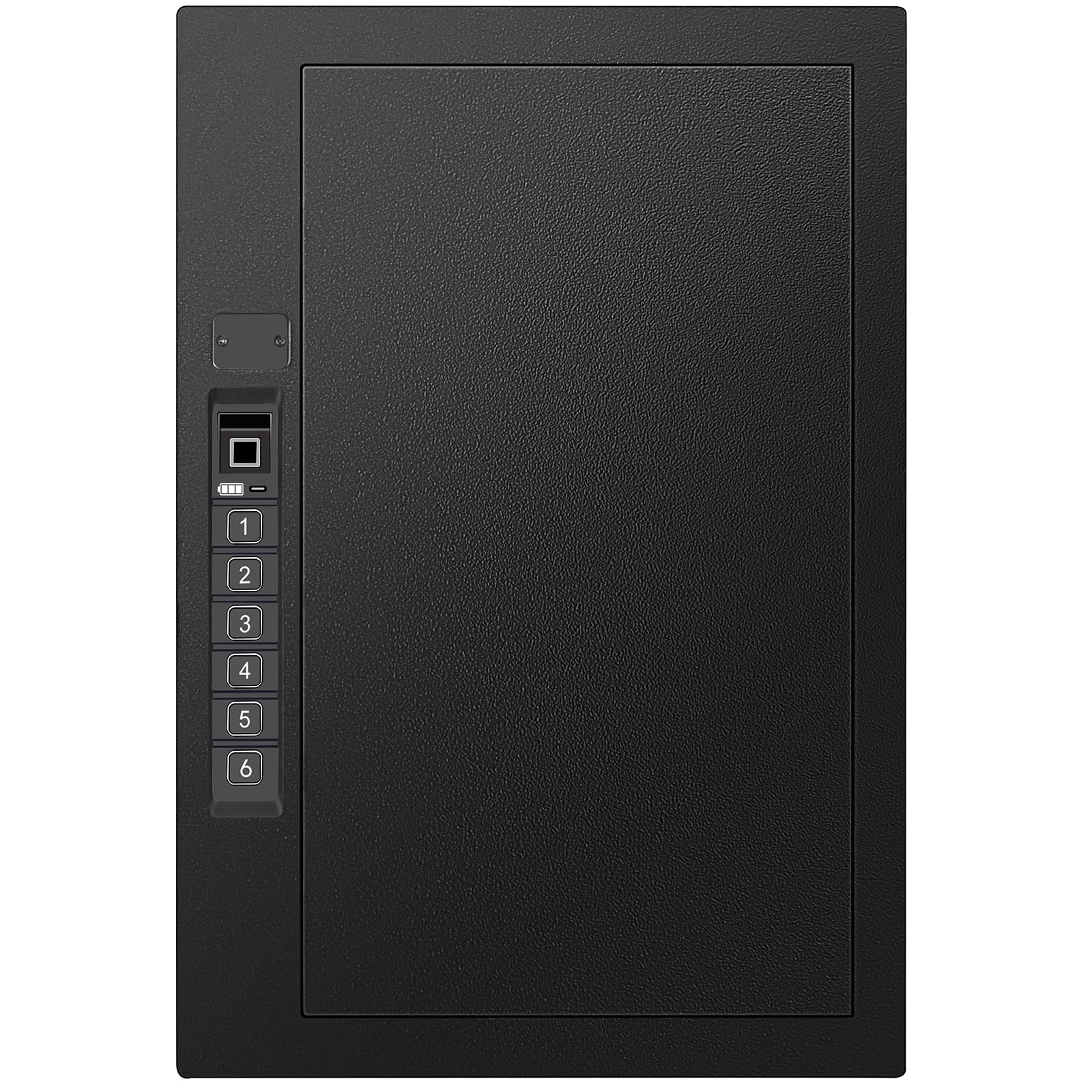 LANGGER V - Caja fuerte biométrica para pared, acceso por huella digital oculta, teclado o llave, para instalación entre vigas, protege armas cortas, documentos, joyas y objetos de valor