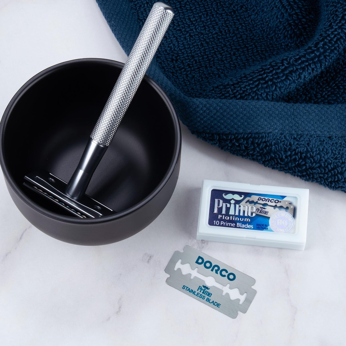 DORCO Hojas de afeitar Dorco STP301 Prime Platinum Extra de doble filo (500 unidades), de acero inoxidable de primera calidad, súper afiladas para un afeitado suave y preciso. ¡Un regalo perfecto!